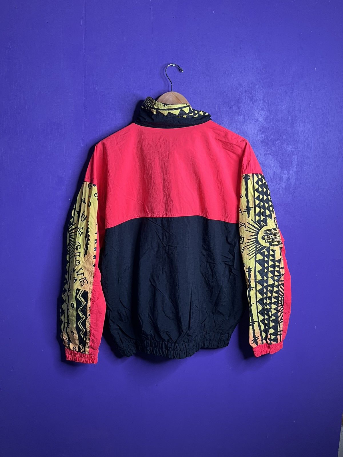 Body Glove × Vintage Vintage 90s Body glove sleeve prints windbreaker jacket Size US M / EU 48-50 / 2 - 2 Thumbnail