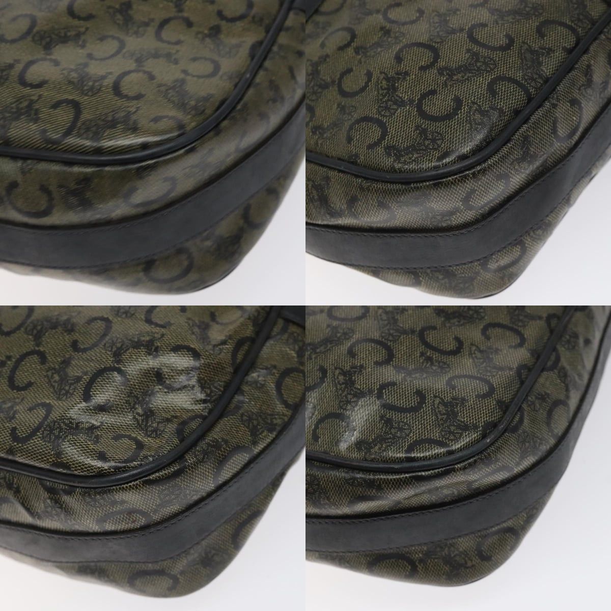 Celine CELINE C Sulky Shoulder Bag Pvc Navy Gold Size ONE SIZE - 10 Thumbnail