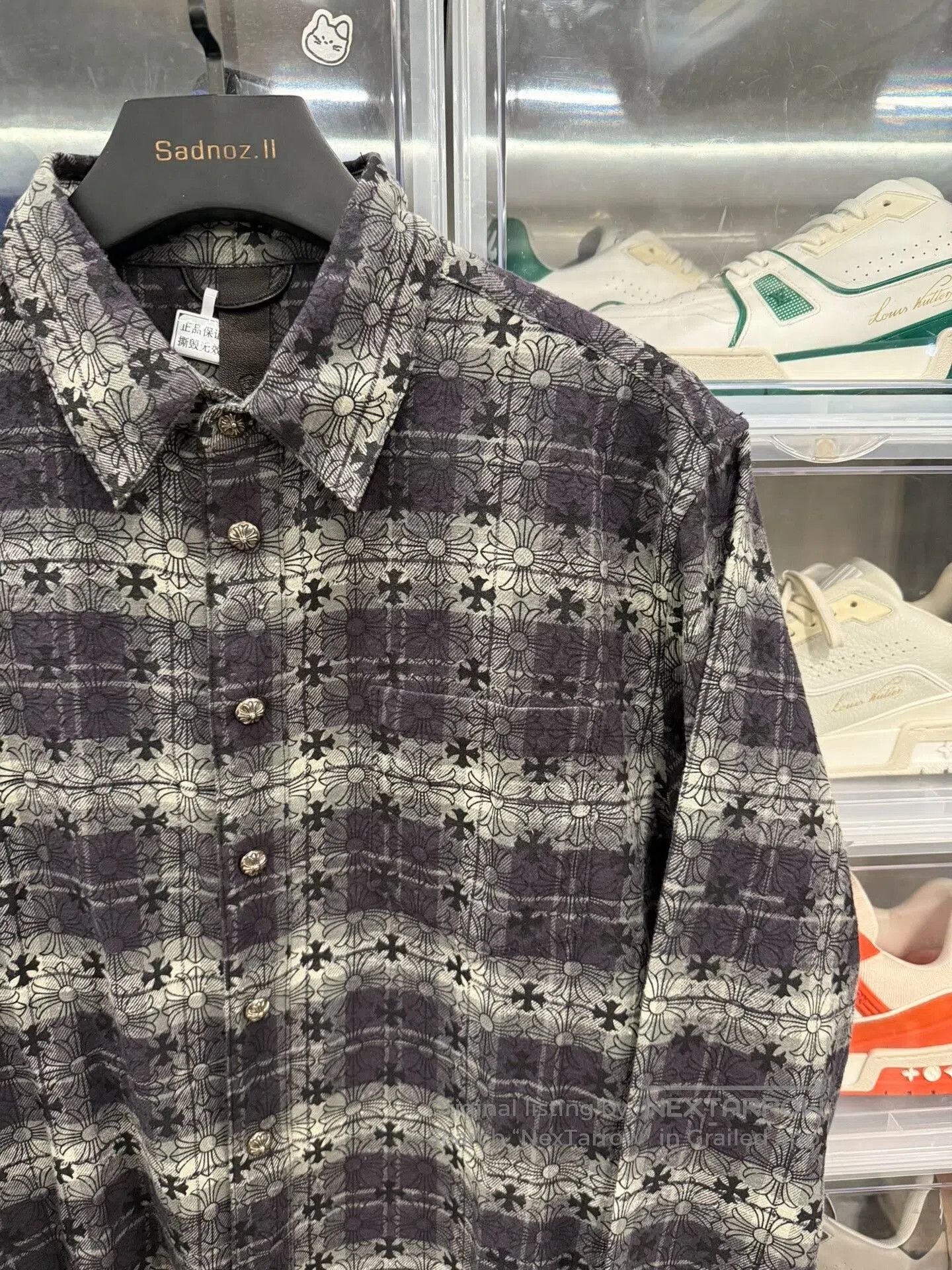 Chrome Hearts chrome hearts black gray patterned shirt. Size US L / EU 52-54 / 3 - 2 Thumbnail