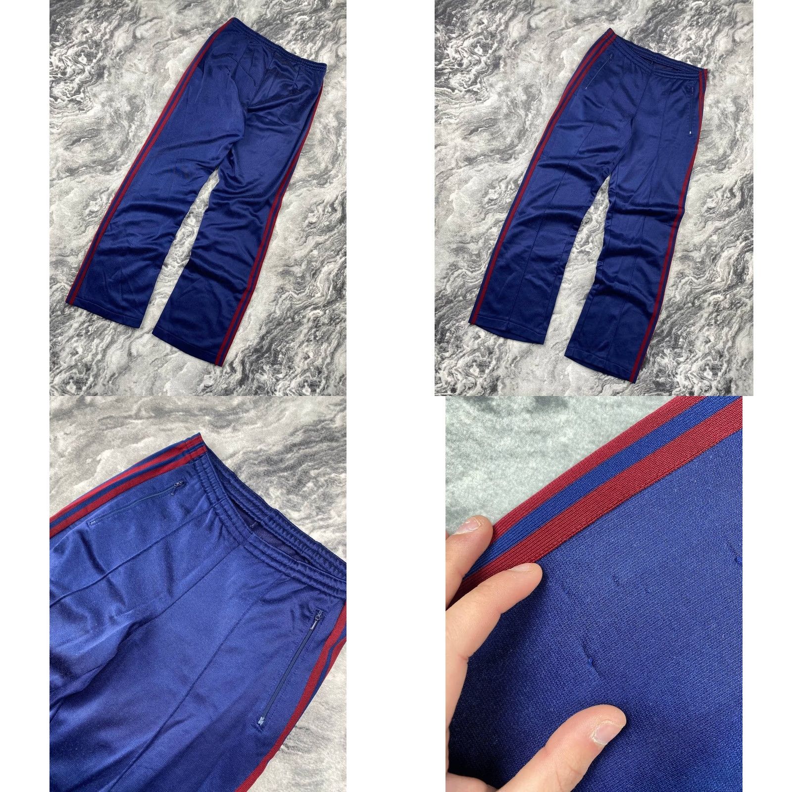 Adidas VINTAGE Adidas Tracksuit Jacket Pants Men M Red 80s Logo Zip Long Sleeve Activewear 2 Piece Set Size 40R - 8 Thumbnail