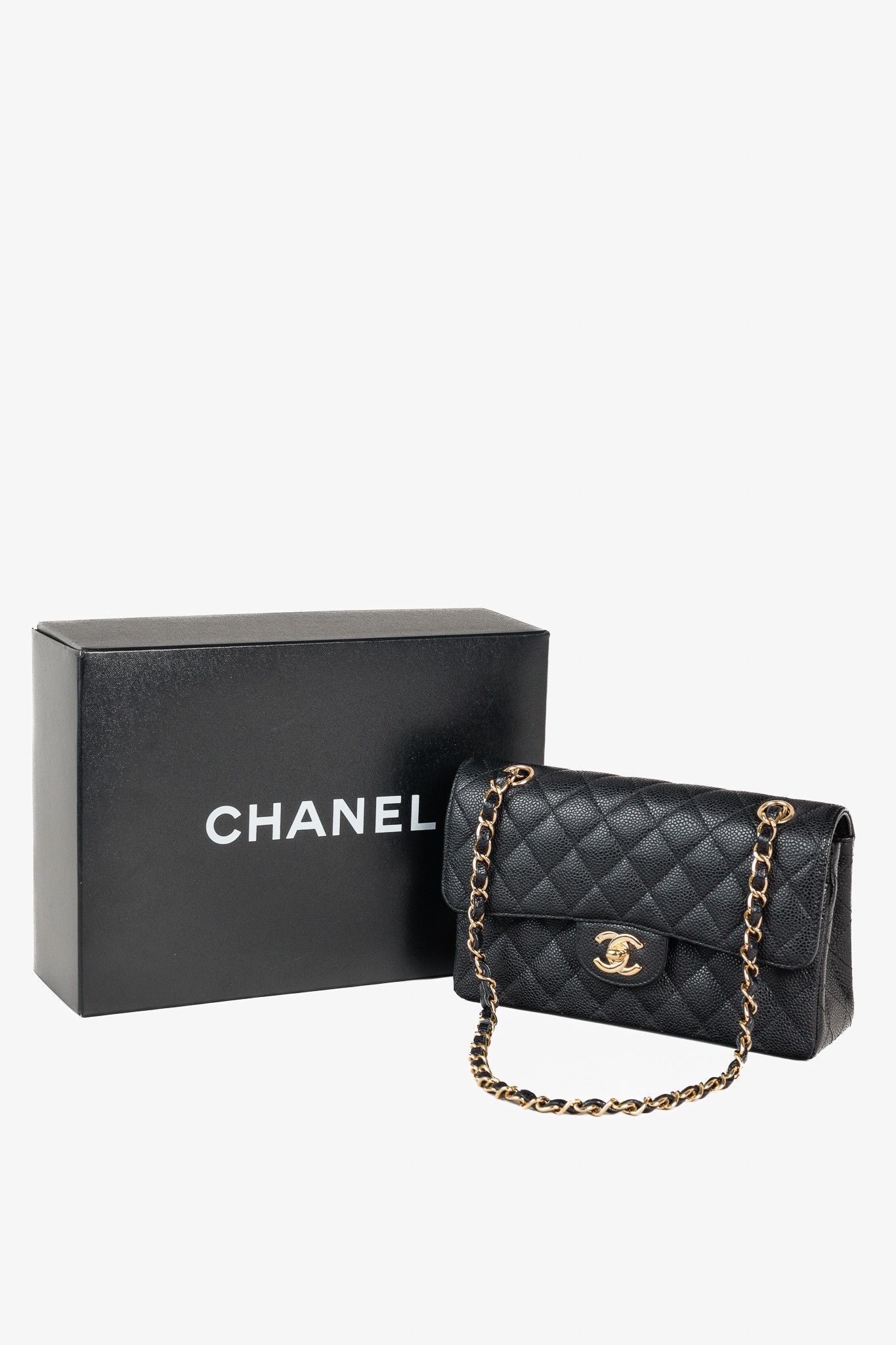 Chanel Chanel Small Black Caviar Classic Double Flap Bag Size ONE SIZE - 17 Thumbnail