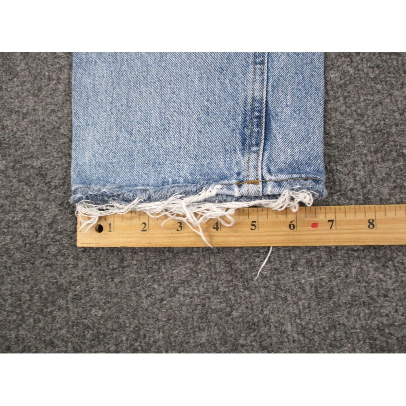 Agolde Agolde Jeans Womens 23 Denim Anthropologie Mid Rise Skinny Distressed Raw Hem Size 42" / US 20 - 5 Thumbnail