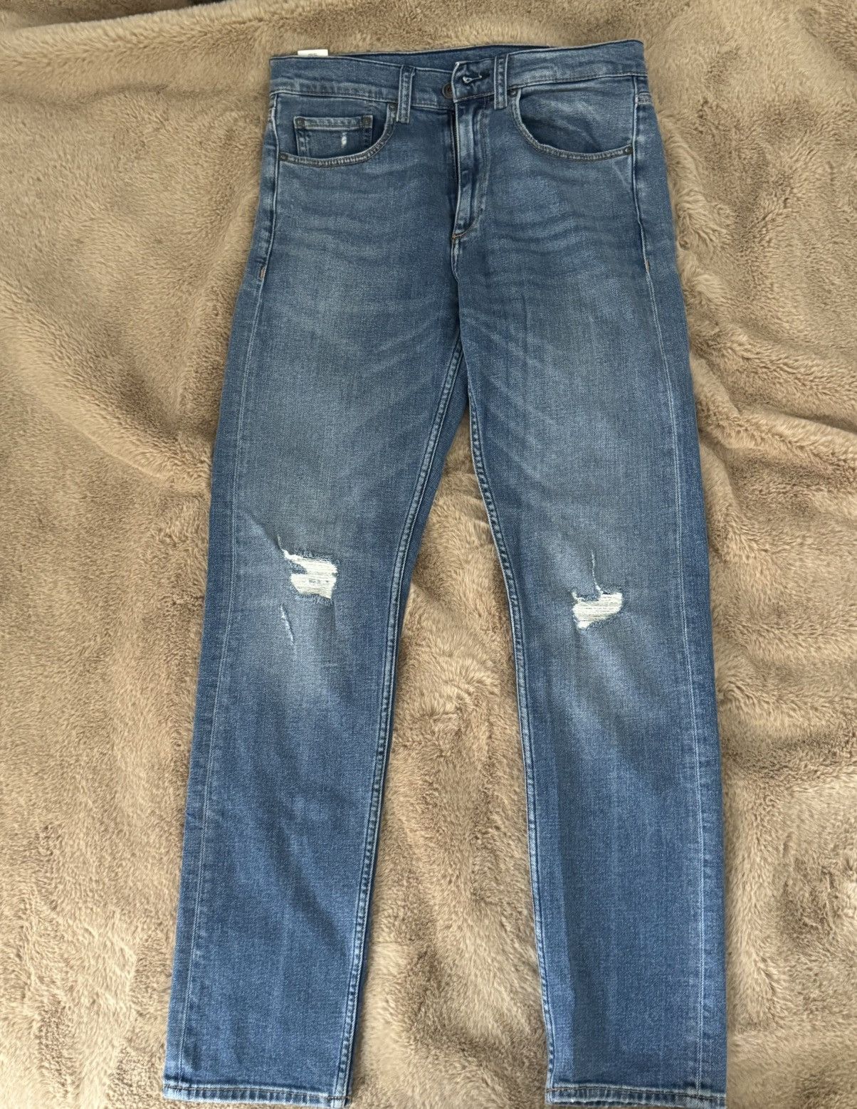 Rag & Bone Rag & Bone - Light Blue Distressed Denim Size US 32 / EU 48 - 1 Thumbnail