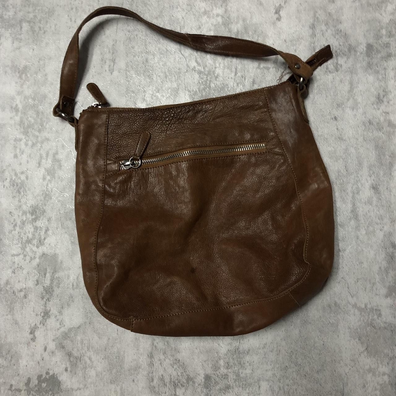 Other Brown leather shoulder bag with zipper closure Size ONE SIZE - 2 Thumbnail