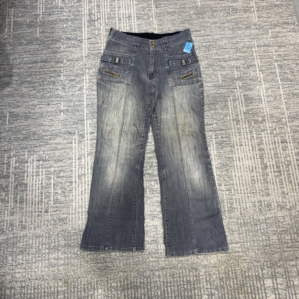 Hysteric Glamour × Japanese Brand × Le Grande Bleu (L.G.B.) Flare ☠️ Advantage F Bootcut Denim Jeans Washed Vintage Size US 30 / EU 46 - 2 Thumbnail