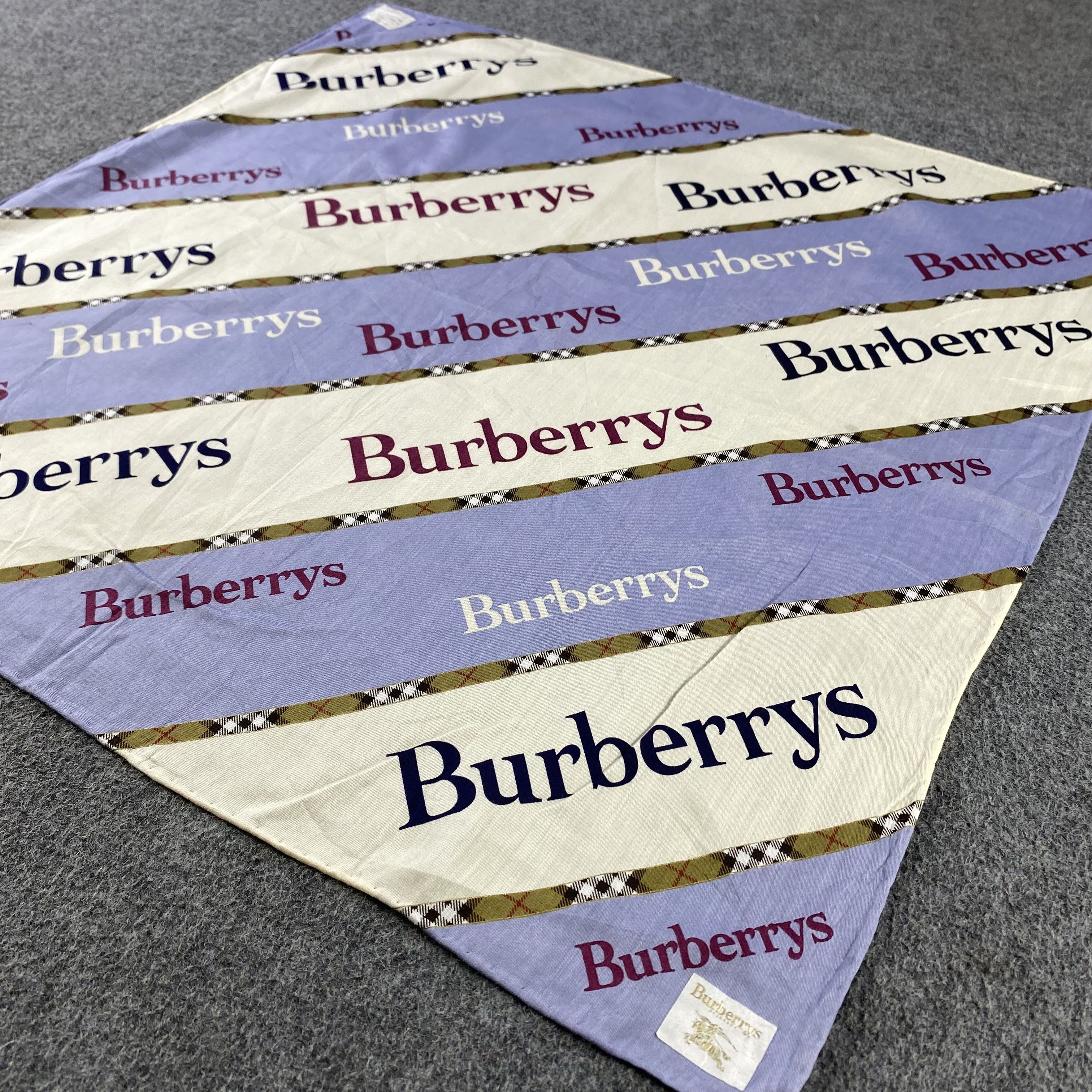 Burberry × Vintage Burberry Handkerchief/Neckerchief/Bandana HC638 Size ONE SIZE - 2 Thumbnail