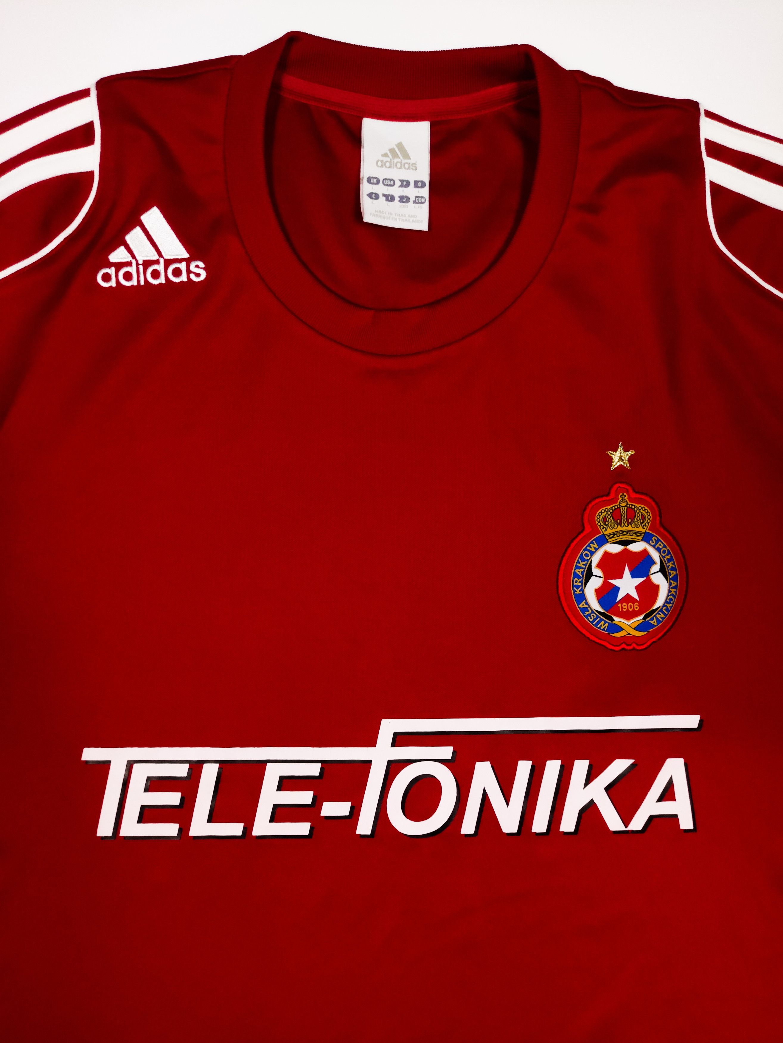Adidas Wisła Kraków 2010 2011 Adidas Home Shirt Tele-Fonika Size US L / EU 52-54 / 3 - 3 Thumbnail