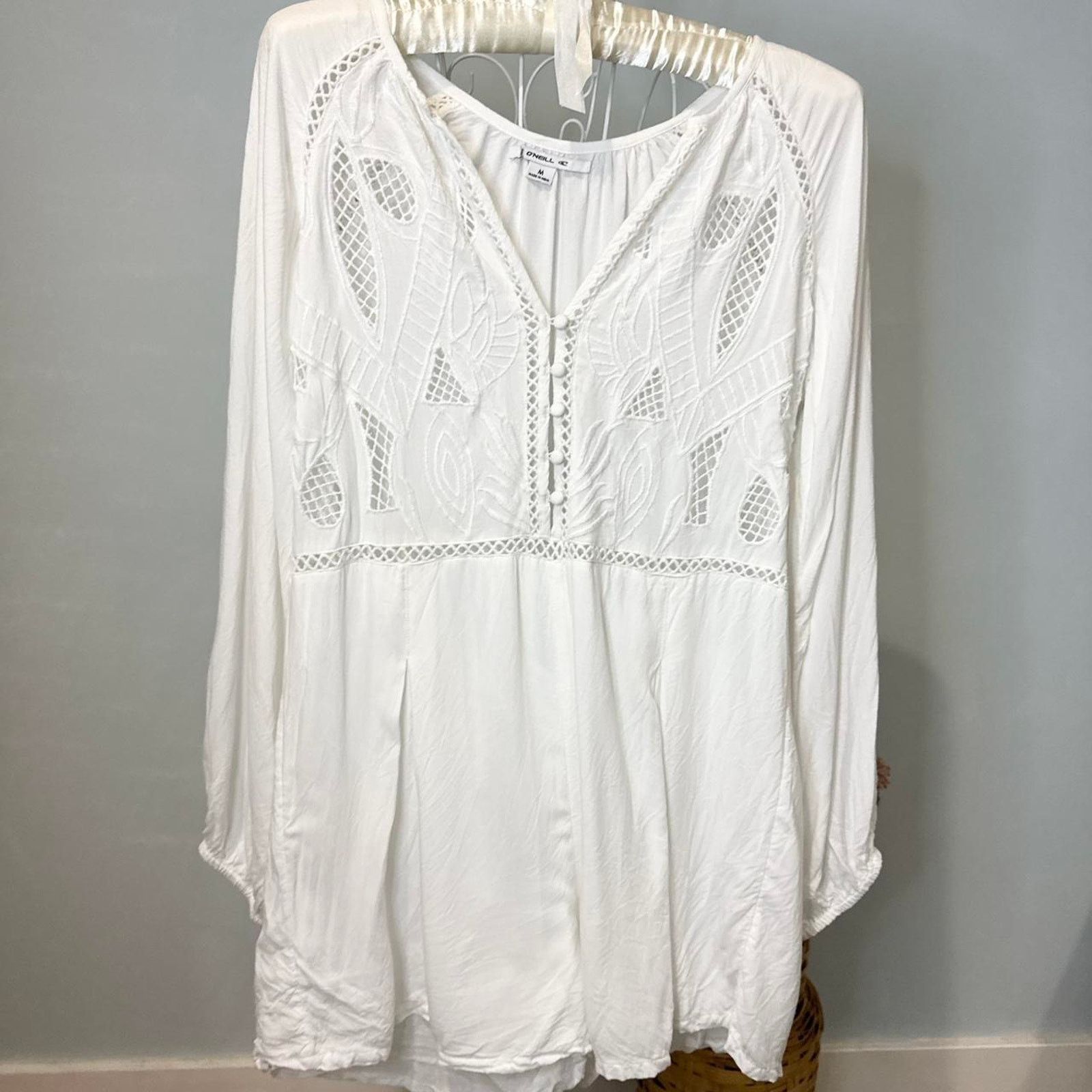 O'Neill Stunning vintage y2k white milkmaid romper Size 32" / US 10 / IT 46 - 3 Thumbnail