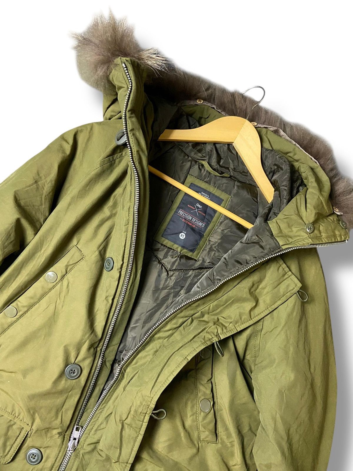 Gap × Vintage Gap x Outdoor Edition Mink Fur Hooded Down Jacket (120) Size US XS / EU 42 / 0 - 8 Thumbnail