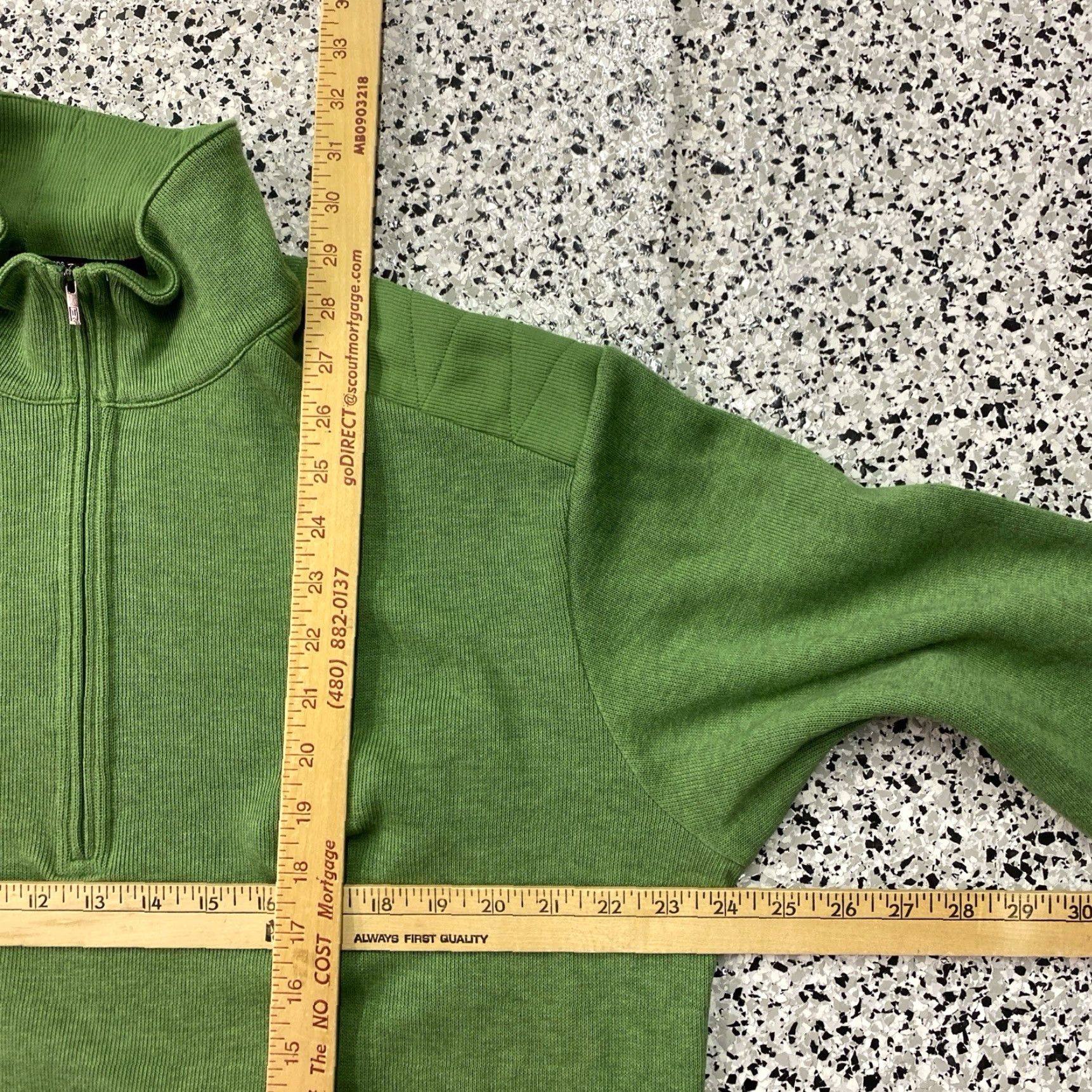 Nike VINTAGE Nike Tiger Woods Mens XL Green 1/4 Zip Pullover Sweatshirt Sweater Size US XL / EU 56 / 4 - 2 Thumbnail