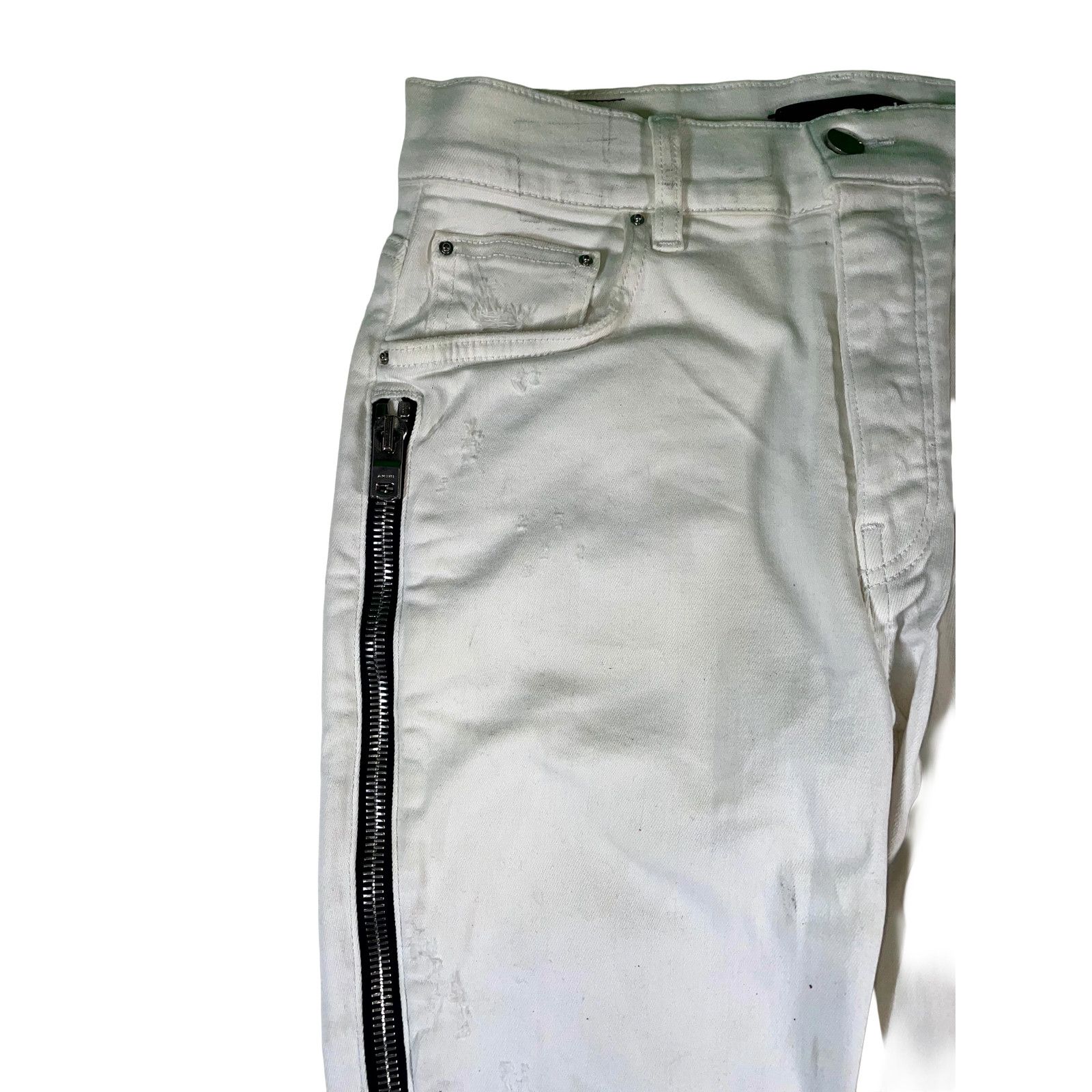 Amiri Amiri MX2 Patch White Jeans Size US 31 - 5 Thumbnail
