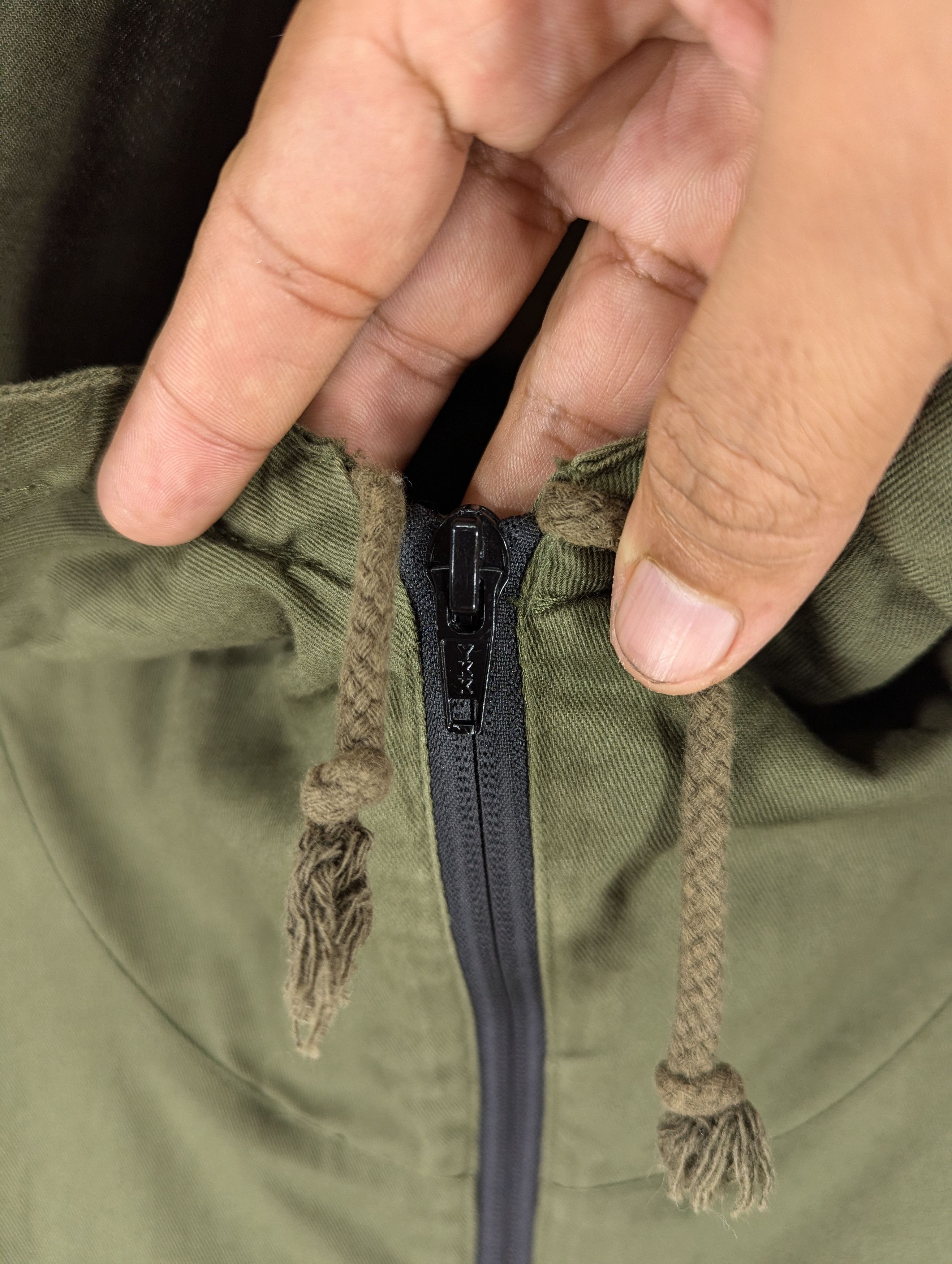 Japanese Brand Fieldcore Green Army Anorak Halfzipper Hoodie Jacket Size US L / EU 52-54 / 3 - 13 Thumbnail