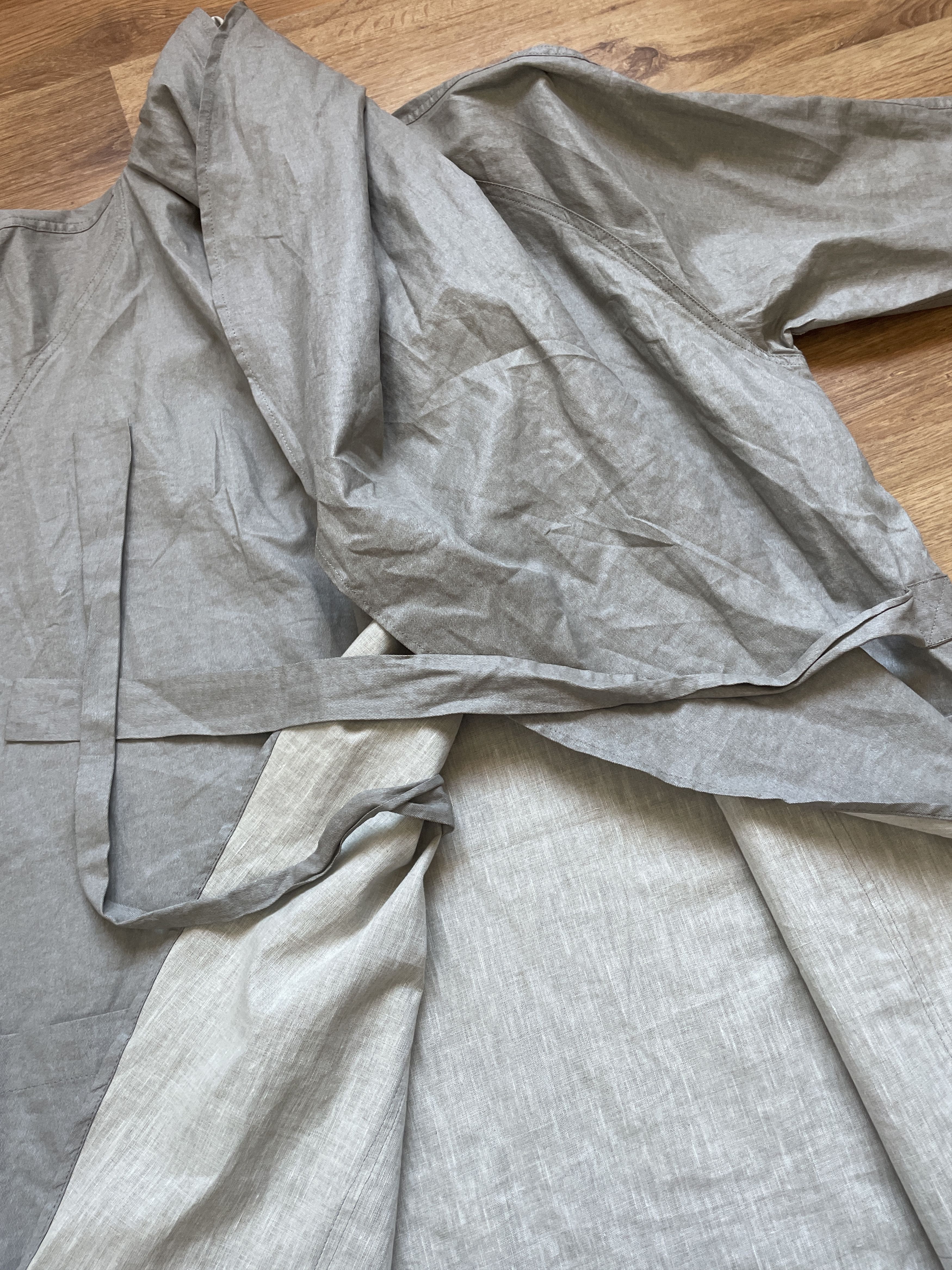 Ivan Grundahl Ivan Grundahl Wrapped Massive Collar Linen Blend Coat Size XS / US 0-2 / IT 36-38 - 11 Thumbnail