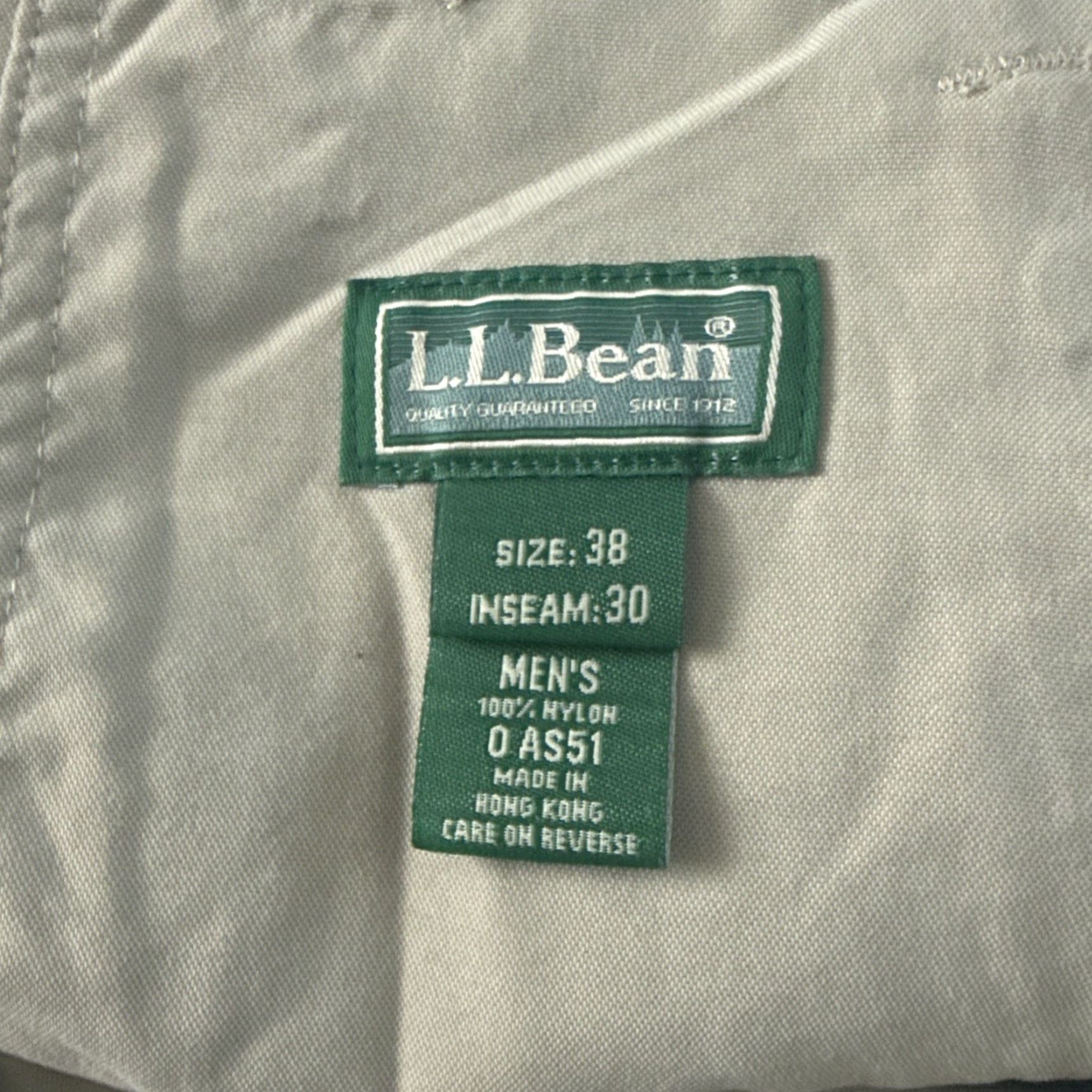 Vintage LL Bean Beige Nylon Pants Mens Size 38x30 Chino Regular Size US 38 / EU 54 - 5 Thumbnail