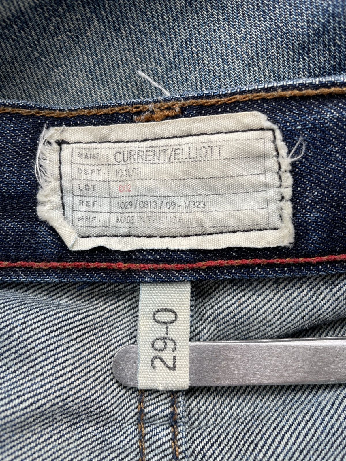Current/Elliot × Elliott Current Elliott Slim Straight Jeans (P71) Size 30" / US 8 / IT 44 - 14 Thumbnail