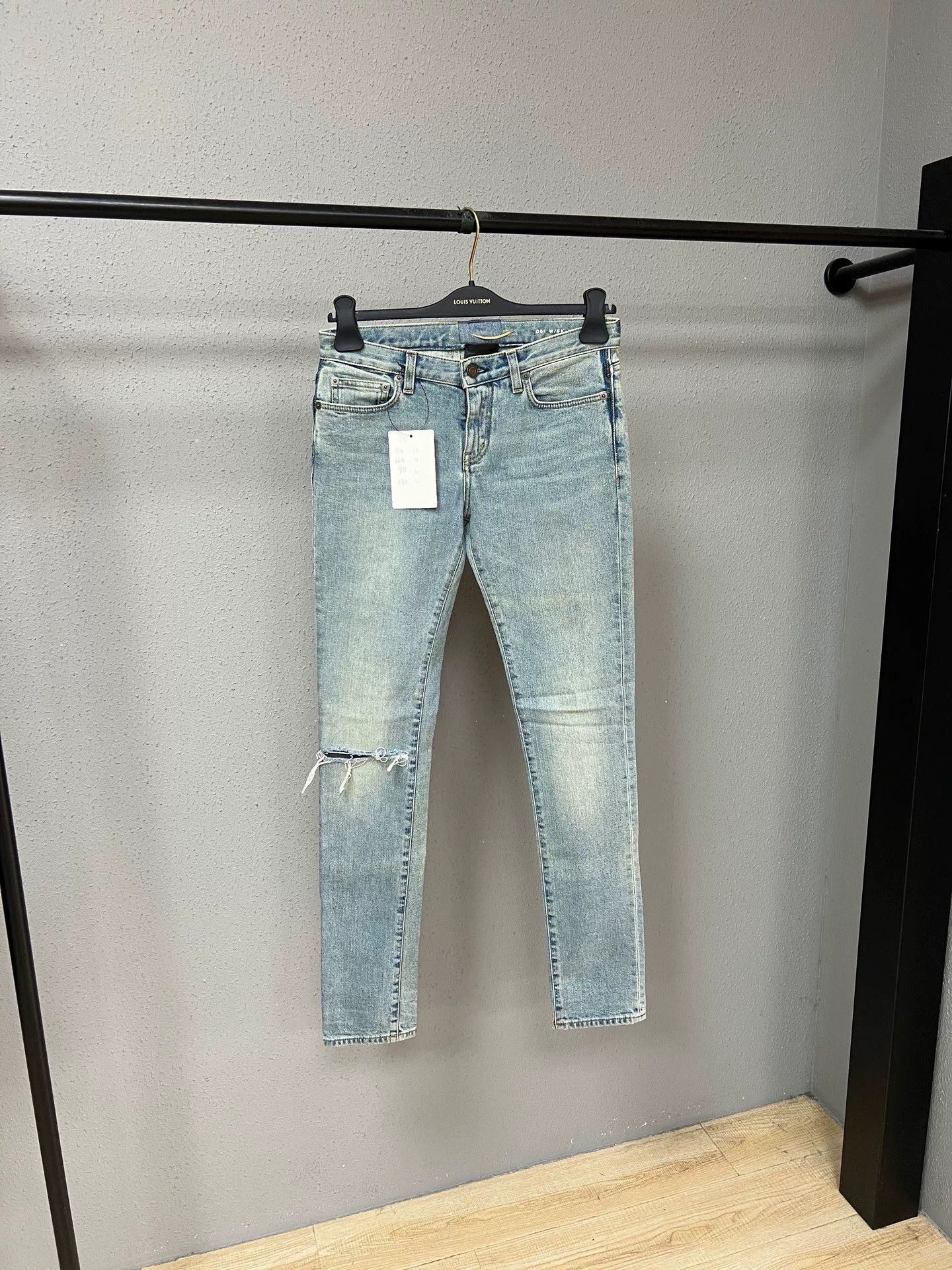 Saint Laurent Paris SLP Distressed Jeans Size 27" / US 4 / IT 40 - 1 Thumbnail