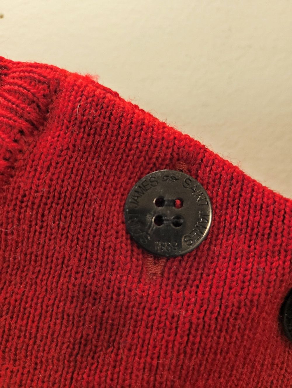 Saint James Saint James Red CANCALE Fisherman Sweater Side Button - Xs Size US XS / EU 42 / 0 - 9 Thumbnail