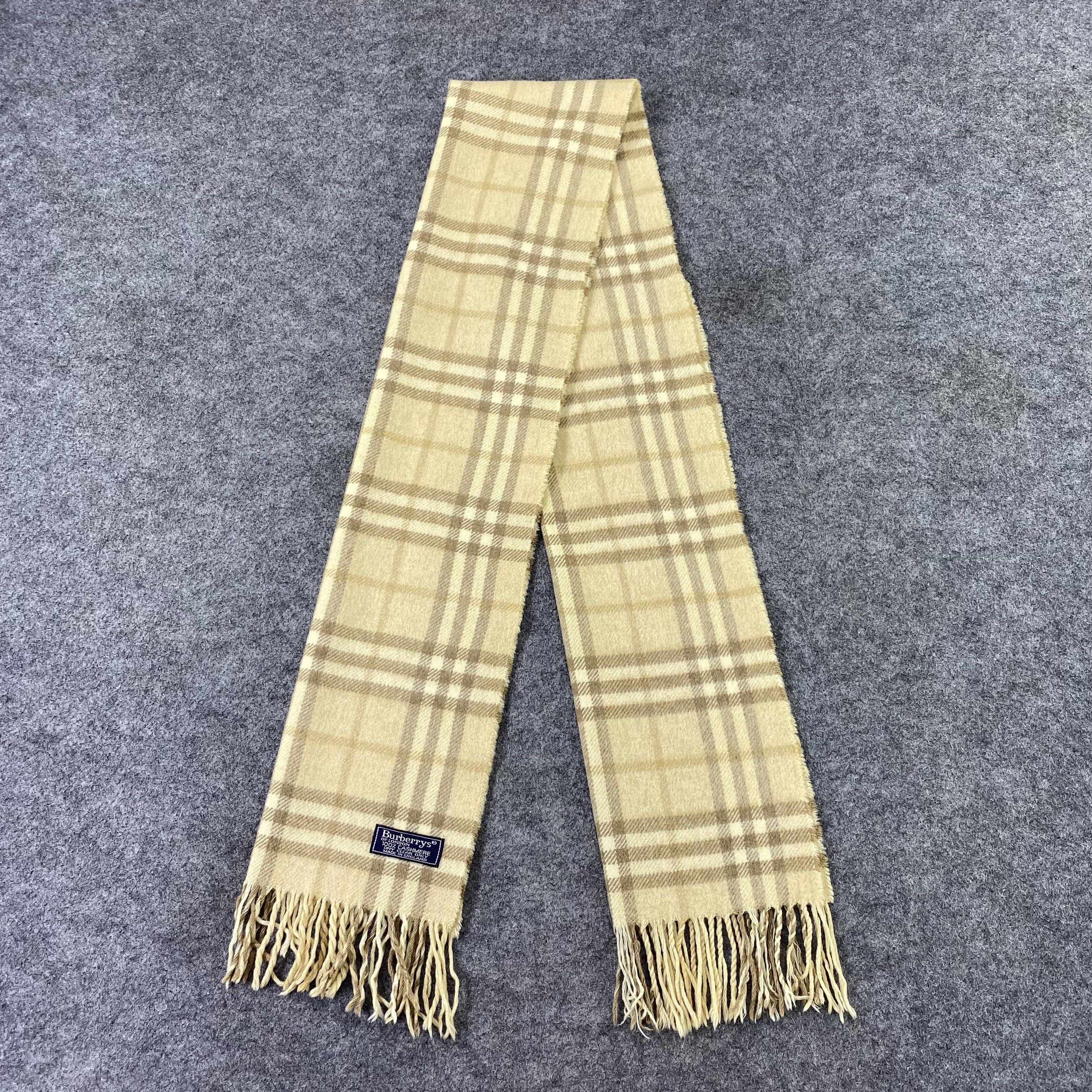 Burberry Burberry Cashmere Muffler / Scarf / Neckwear-T1518 Size ONE SIZE - 4 Thumbnail