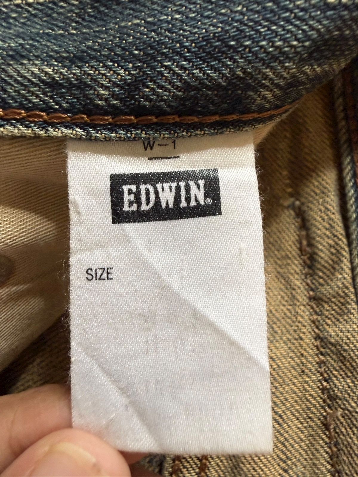 Edwin Vintage Edwin 404 Mud Wash Distressed Loose Jeans Size US 31 - 5 Thumbnail