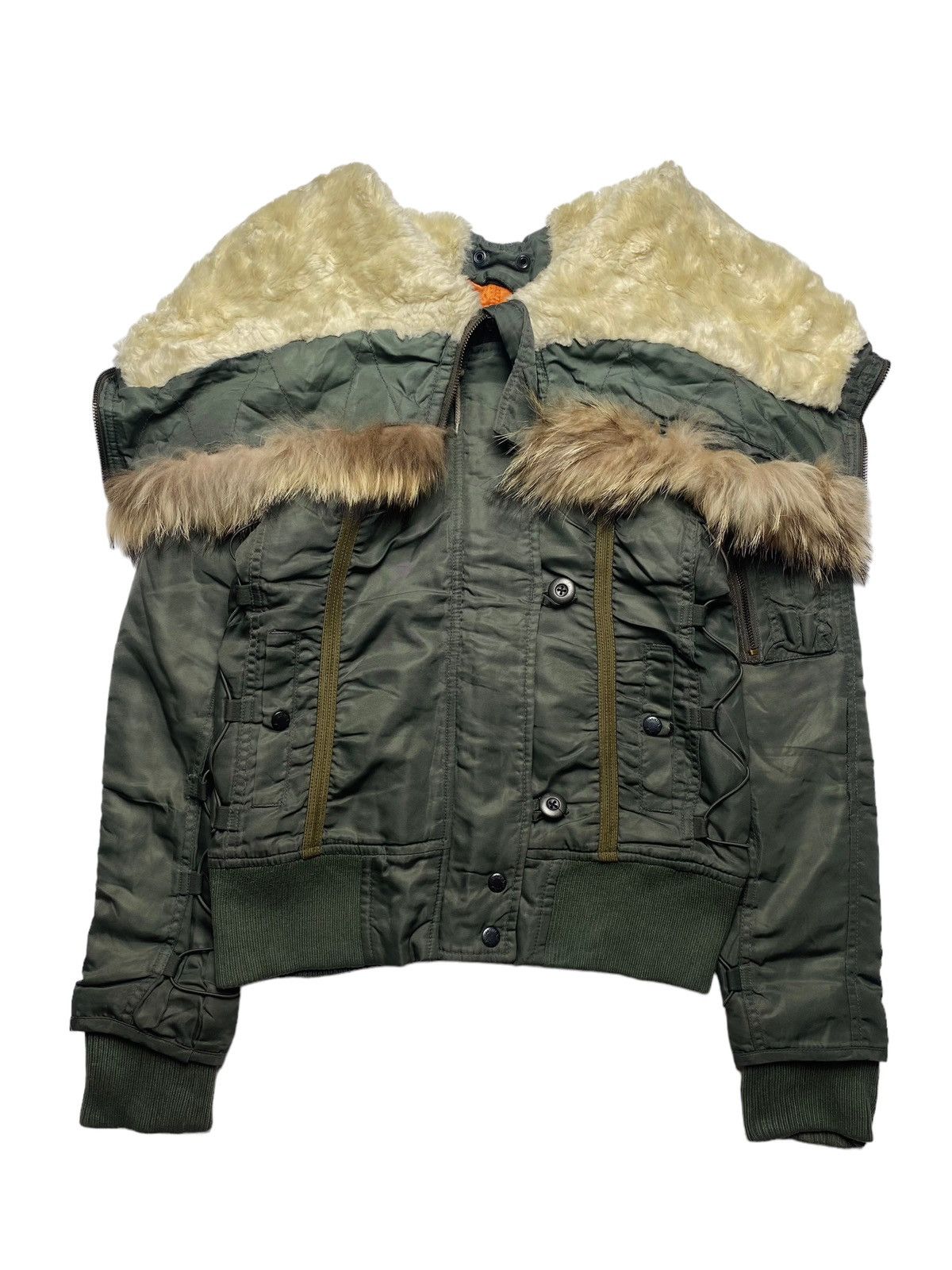 archive SCHLUSSEL Fur Jacket y2k