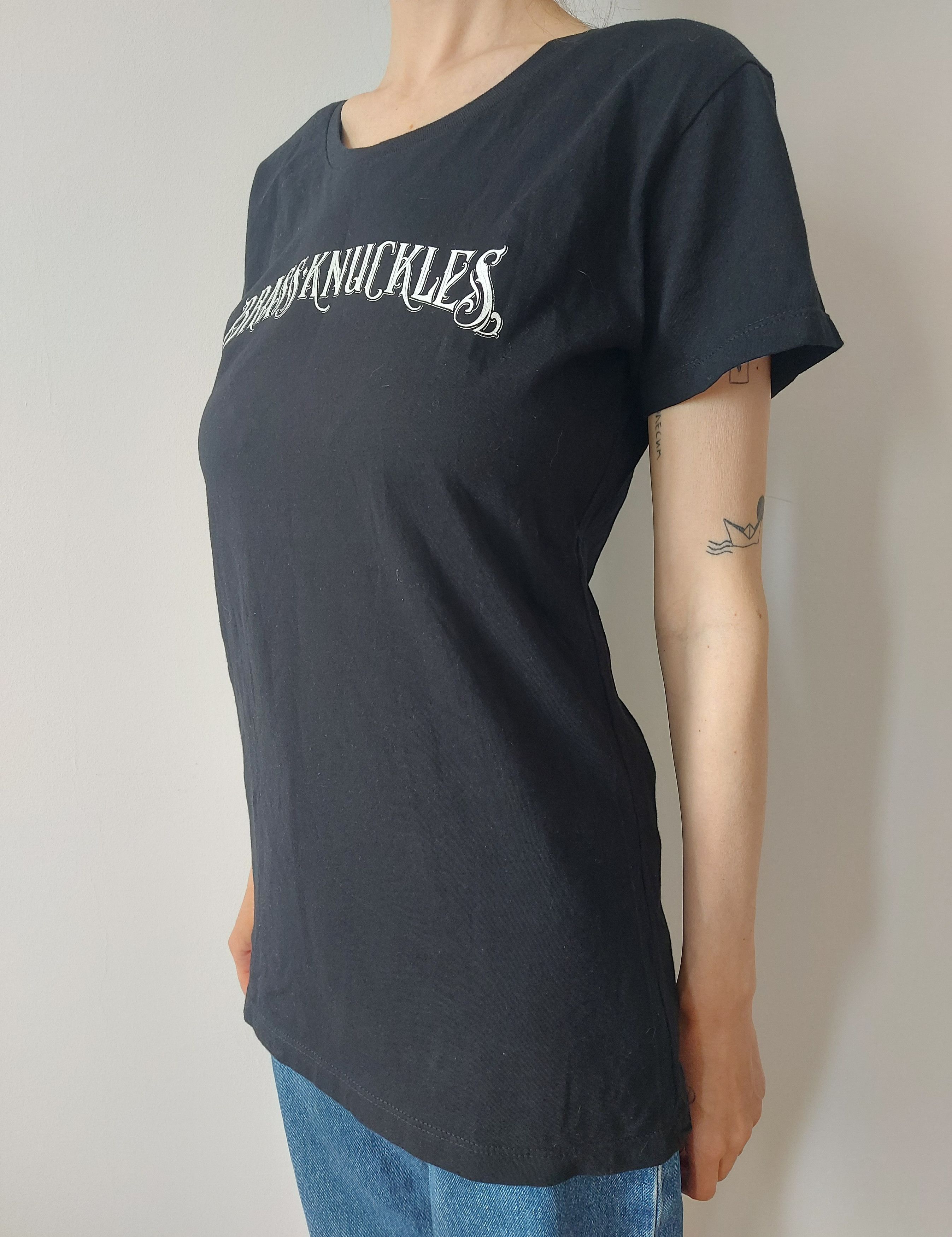 Other Brass Knuckles Black Women's Premium Cotton T-shirt, Size L Size L / US 10 / IT 46 - 2 Thumbnail