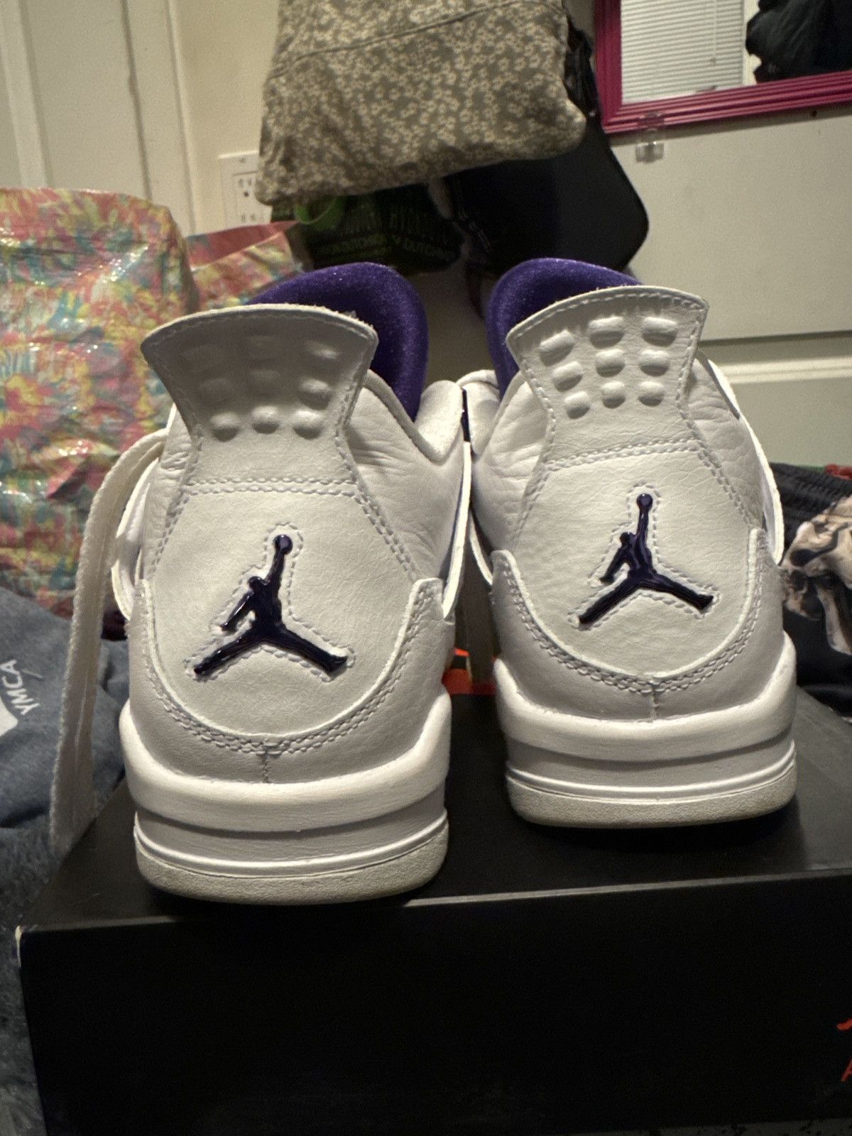Jordan Brand Air Jordan 4 Retro GS Metallic purple Size US 7.5 / IT 37.5 - 14 Thumbnail