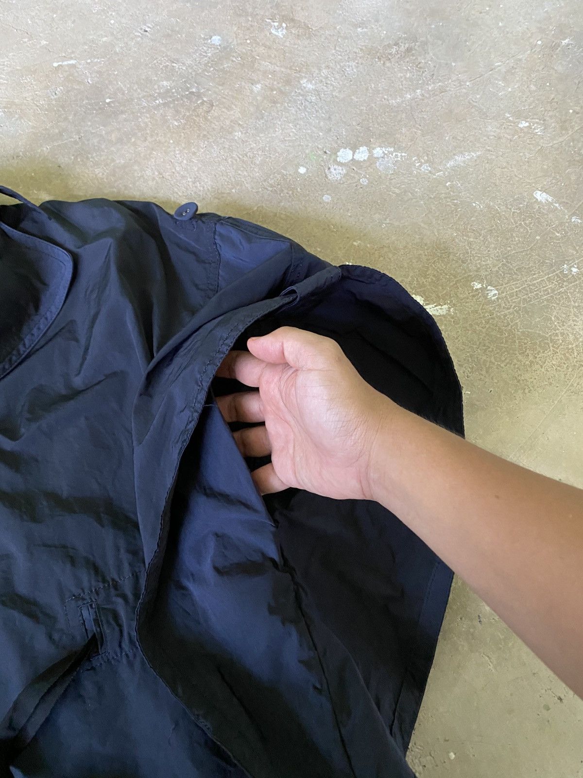 Japanese Brand M-Station Women Archive Tech Poncho Cape Navy Japan Size M / US 6-8 / IT 42-44 - 5 Thumbnail