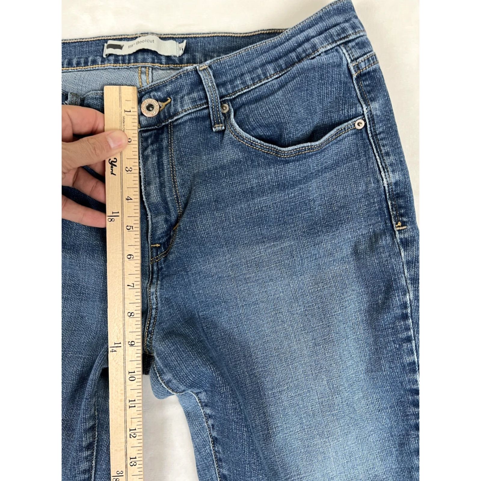Levi's Levi's 515 Bootcut Jeans Women's 10 Blue Medium Wash Mid Rise Denim 30x30 Size 32" / US 10 / IT 46 - 6 Thumbnail
