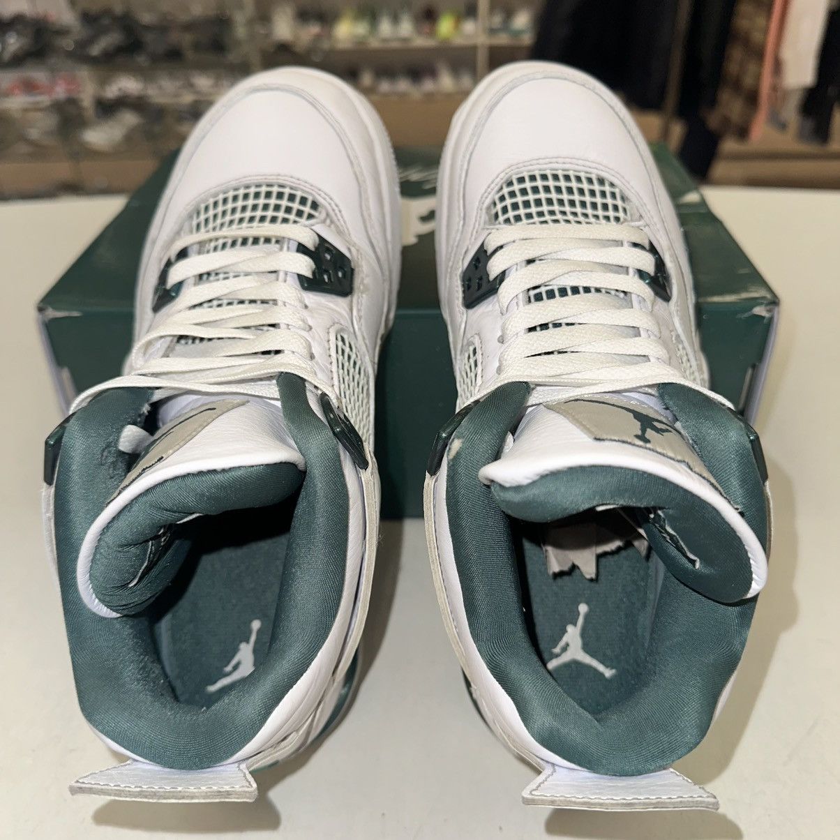 Nike Size 6Y (7.5W) - Nike Air Jordan 4 Retro Oxidized Green Size US 7.5 / IT 37.5 - 3 Thumbnail