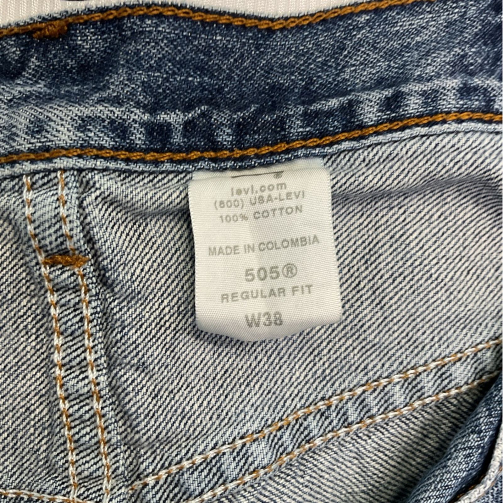 Levi's Vintage Levi’s 505 Regular Fit Denim Shorts Size US 38 / EU 54 - 4 Thumbnail