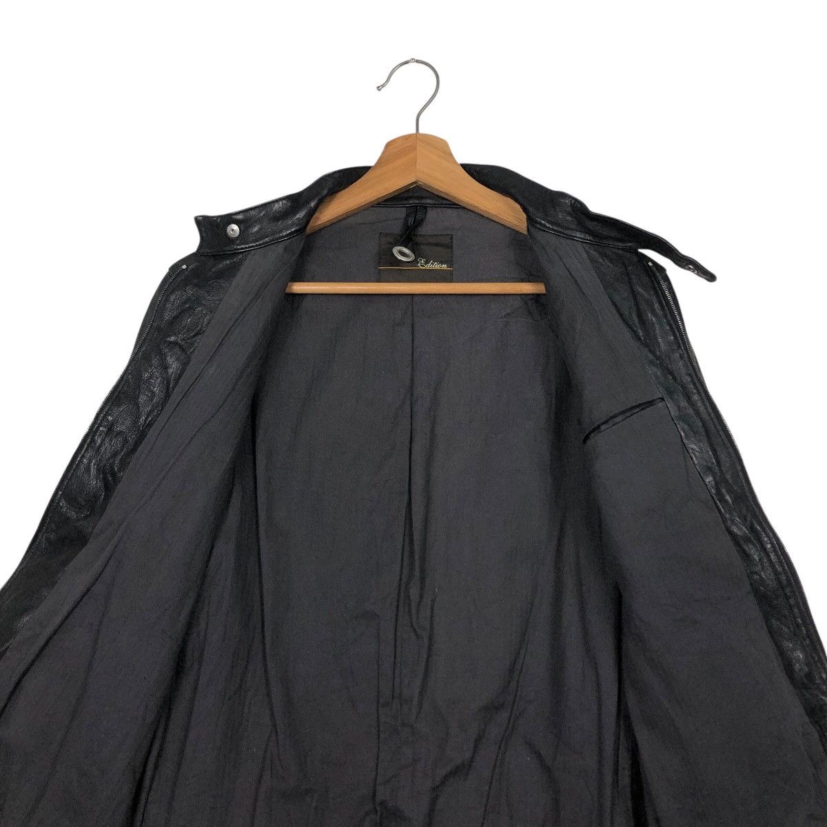 Japanese Brand 📌Rich Black Biker Leather Jacket Bondage Design Edition Size US M / EU 48-50 / 2 - 15 Thumbnail