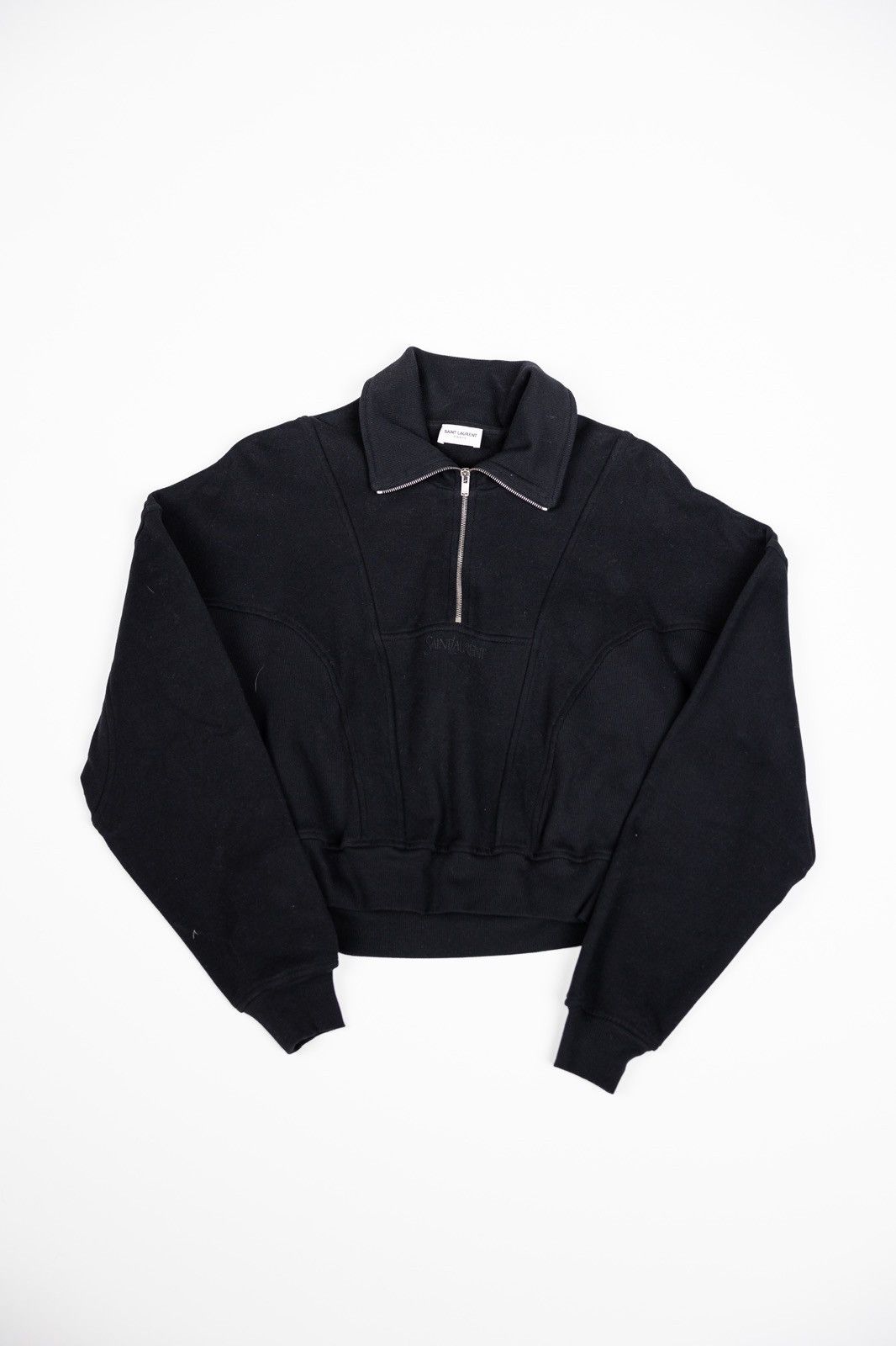 Saint Laurent Paris Saint Laurent Paris Half Zip Cropped Jacket Size XS / US 0-2 / IT 36-38 - 1 Thumbnail