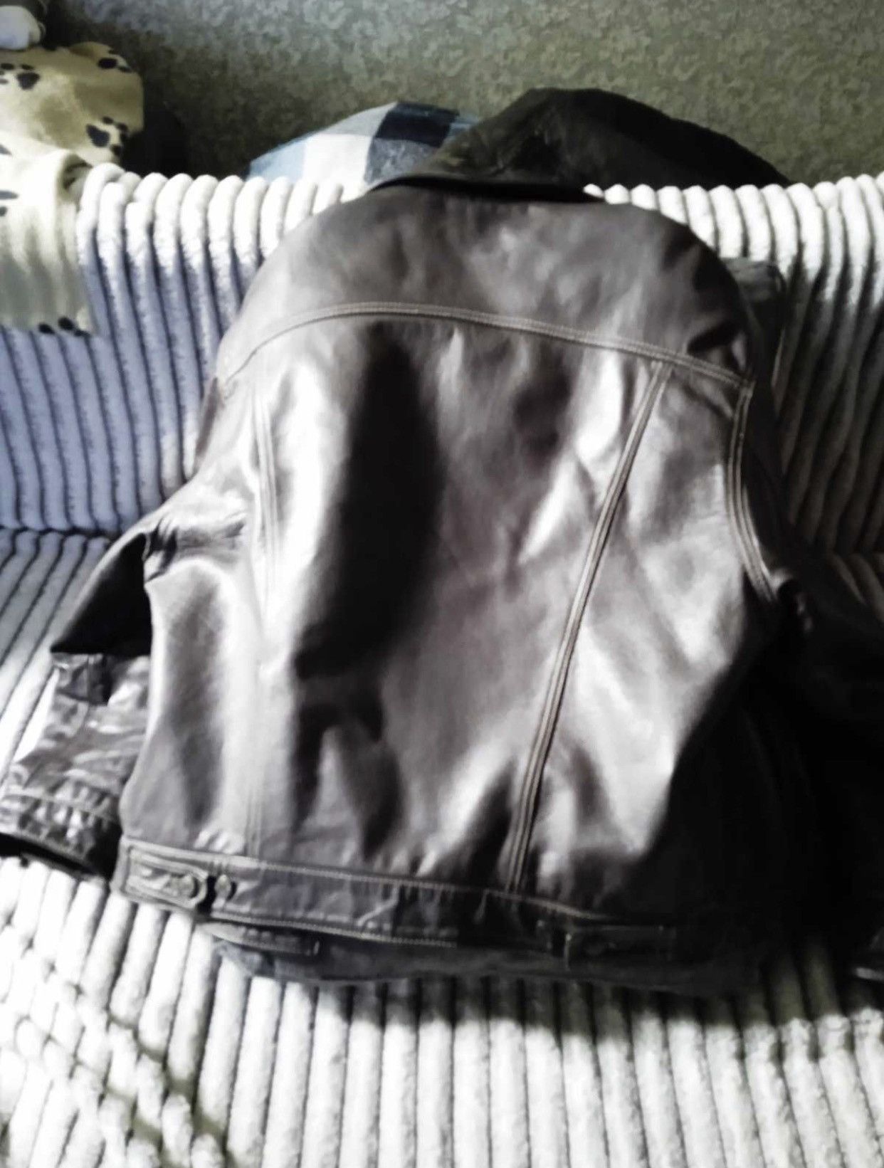 Levi's × Vintage Vintage 80s Levi’s Leather Brown Trucker Jacket White Tab Size US L / EU 52-54 / 3 - 2 Thumbnail