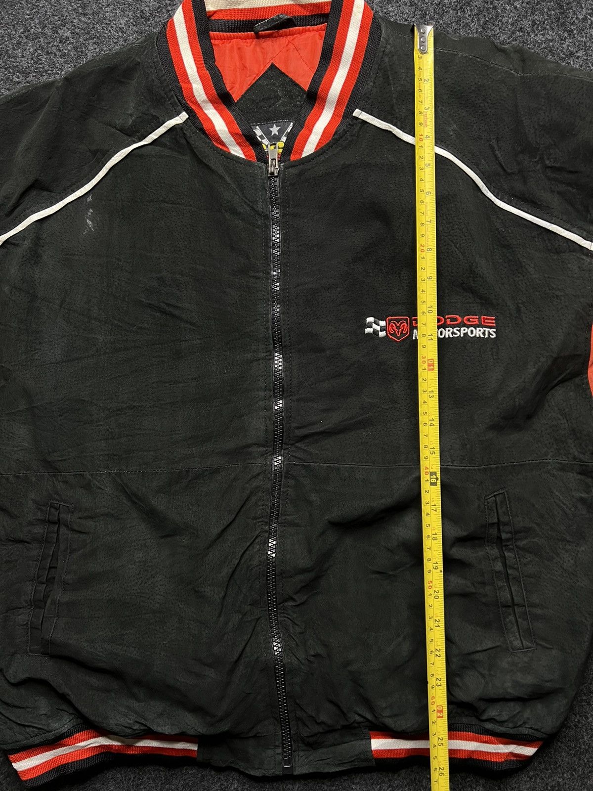 Other VTG NASCAR Essex Dodge Motorsports Real Suede Leather Jacket Size US XL / EU 56 / 4 - 22 Thumbnail