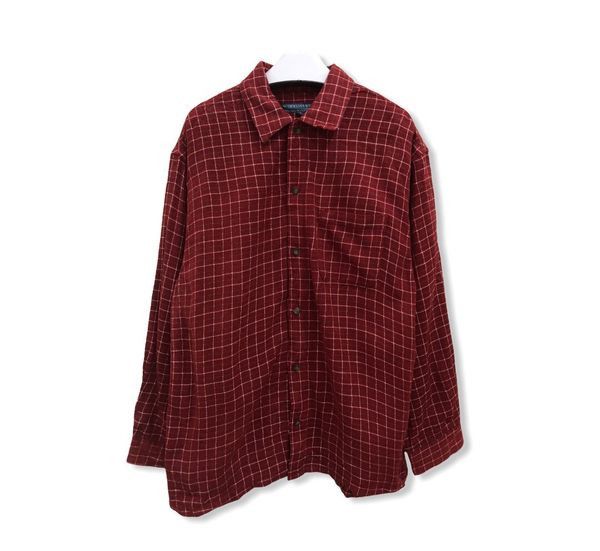 Vintage Vintage Scommessa Wear Plaid Tartan Flannel Shirt 👕 Size US M / EU 48-50 / 2 - 1 Thumbnail