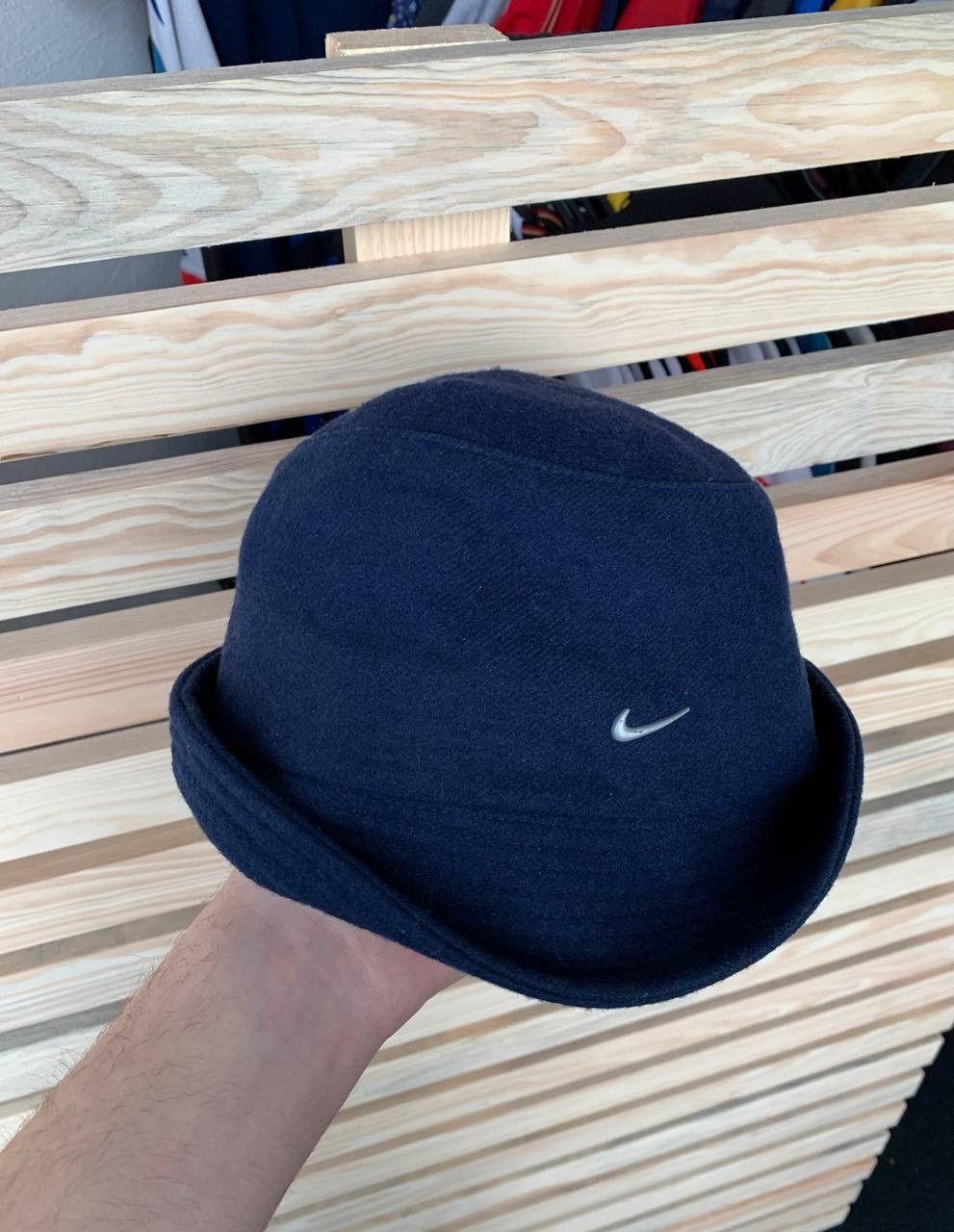 Nike × Vintage Vintage wool bucket hat Nike 98’s Size ONE SIZE - 2 Thumbnail