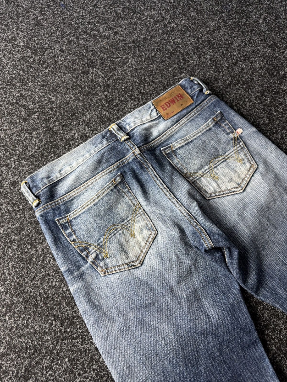 Edwin Vintage 90s Edwin ED-71 Japanese Selvedge Retro Denim Jeans Size US 31 - 16 Thumbnail