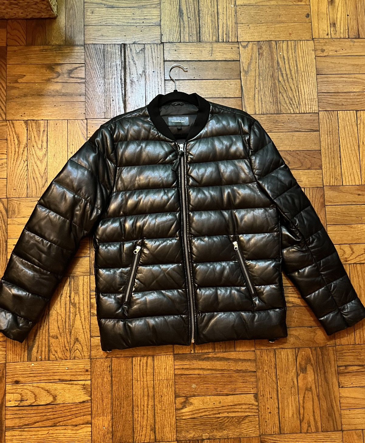 Mackage Mackage Black Leather Down Jacket Men’s Size 40/ Medium Size US M / EU 48-50 / 2 - 9 Thumbnail