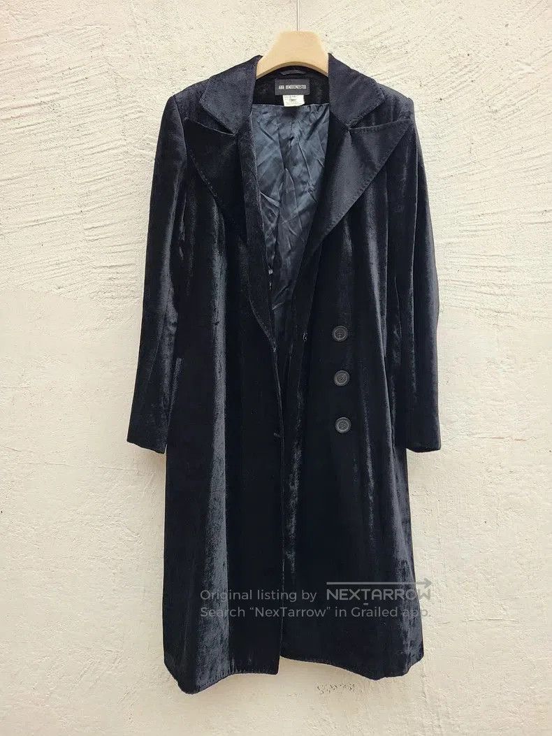 Ann Demeulemeester ann demeulemeester velvet outerwear coat . Size US M / EU 48-50 / 2 - 2 Thumbnail