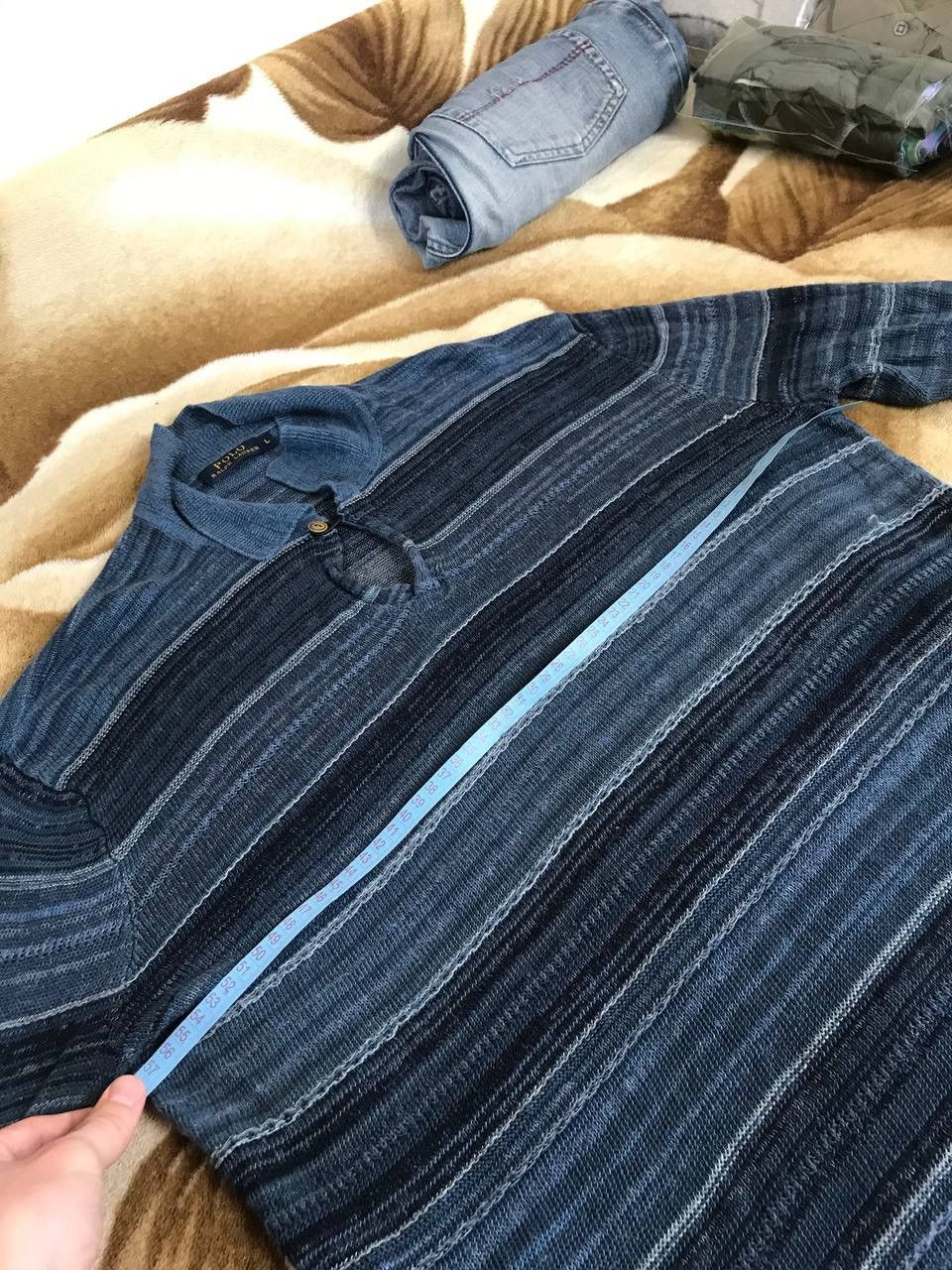 Vintage 🔥 Polo Ralph Lauren Loose Knit Linen Sweater Chief Keef Y2K Size US L / EU 52-54 / 3 - 9 Thumbnail