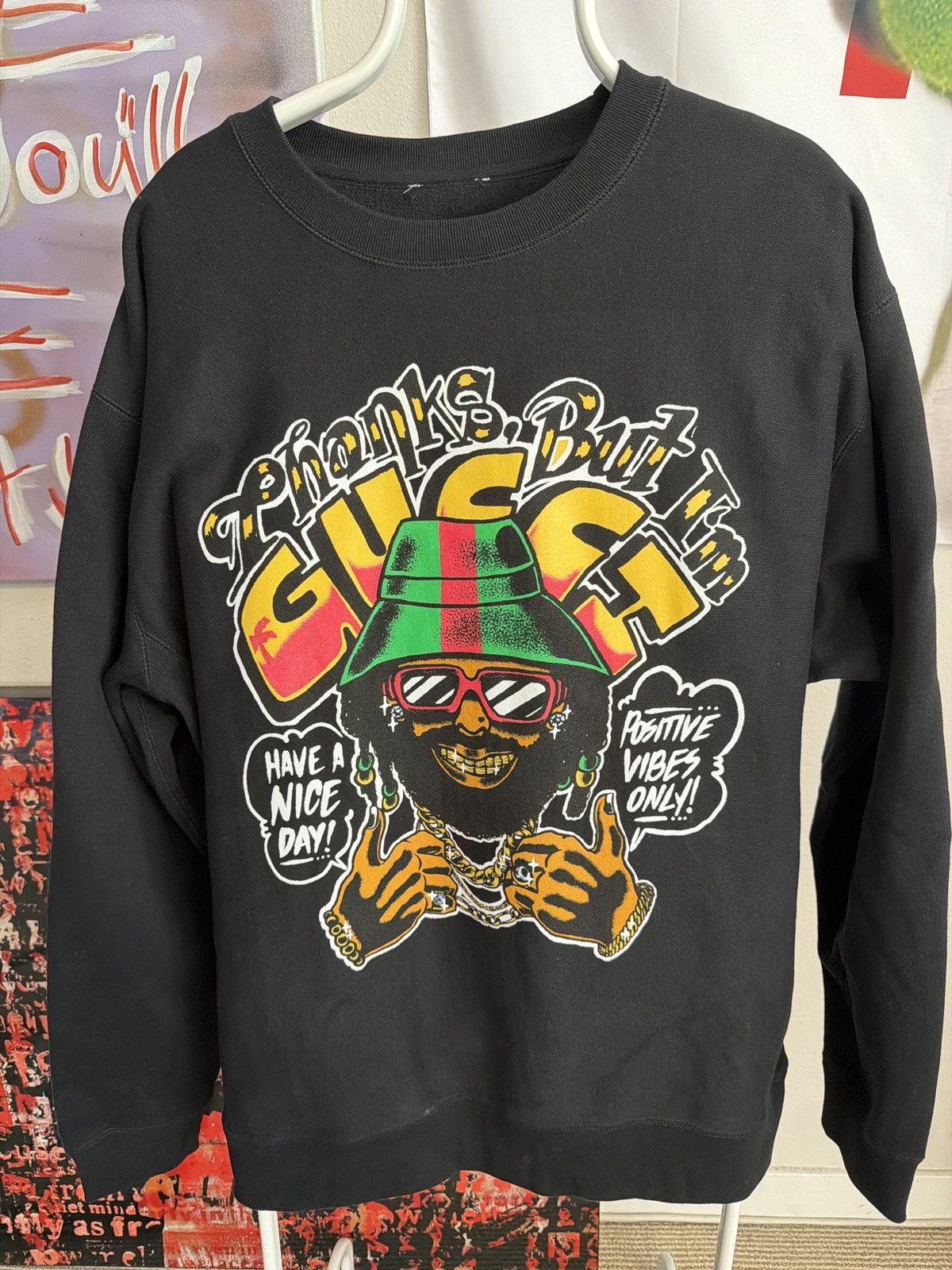 Market Chinatown Market Thanks, But Im Gucci Crew Size US XXL / EU 58 / 5 - 1 Thumbnail