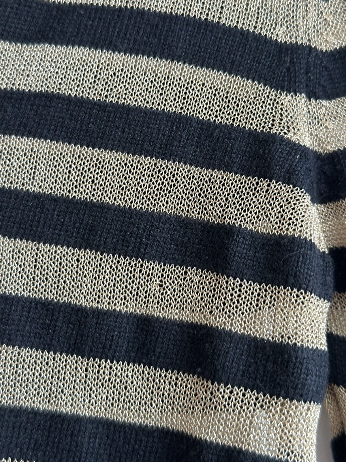 Burberry 90s Thomas Burberry Striped Black/Gold Knit Cardigan Size S Size US S / EU 44-46 / 1 - 9 Thumbnail