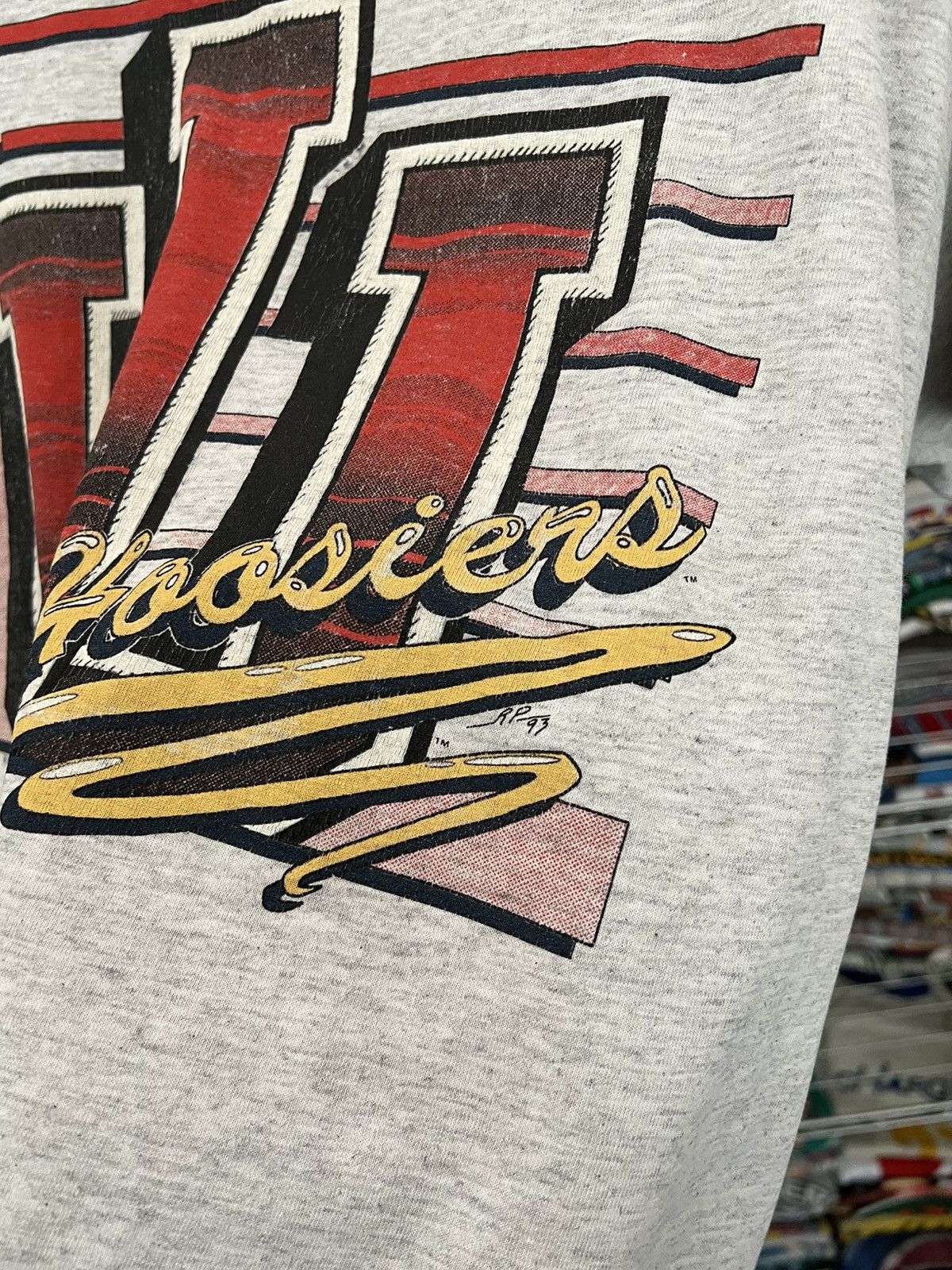 NCAA 1993 Indiana Hoosiers RP NFL 90s Tee Size US L / EU 52-54 / 3 - 4 Thumbnail