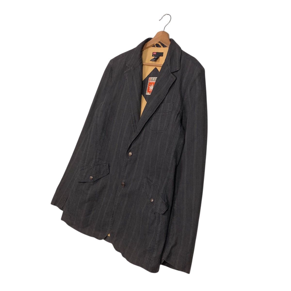 Diesel DIESEL Pinstripe Blazer L — Workwear Tailored Cotton Jacket Size US L / EU 52-54 / 3 - 3 Thumbnail