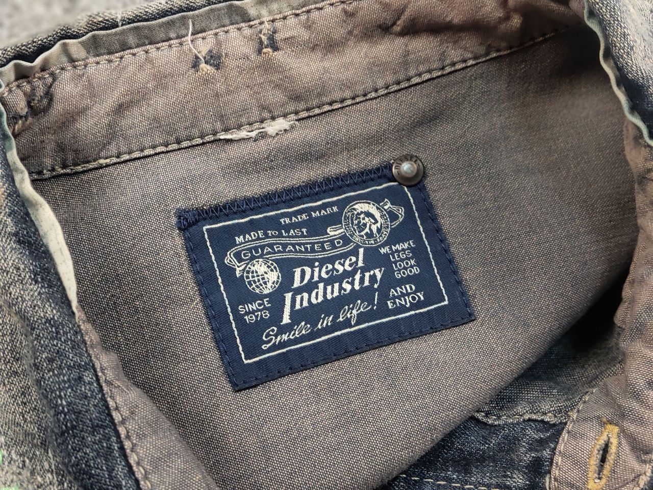 Diesel Diesel Industry Sonora Faded Denim Shirt Long sleeve Y2K Size US S / EU 44-46 / 1 - 11 Thumbnail