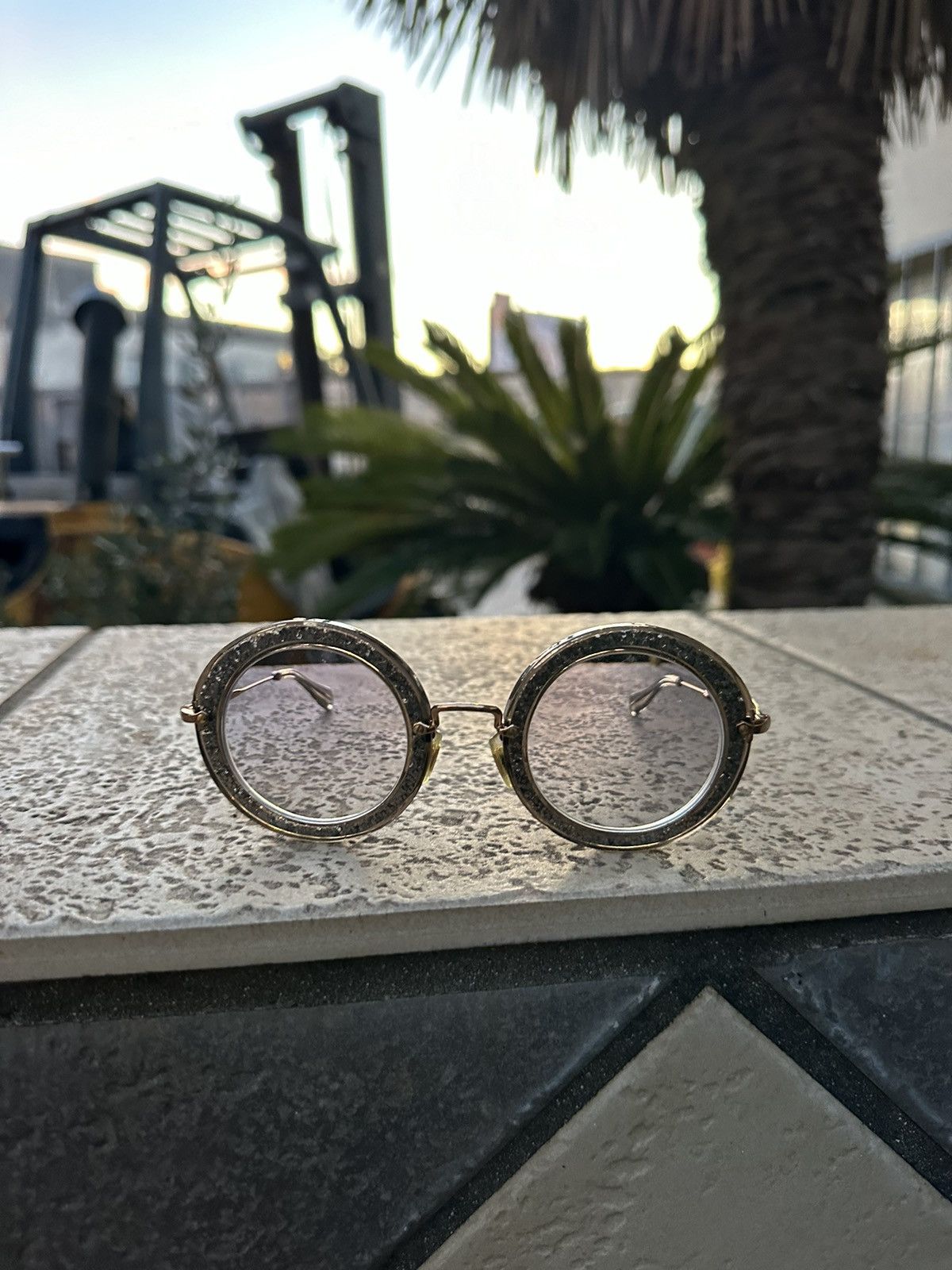 Miu Miu Miu Miu Sunglasses SMU 13N Size ONE SIZE - 2 Thumbnail