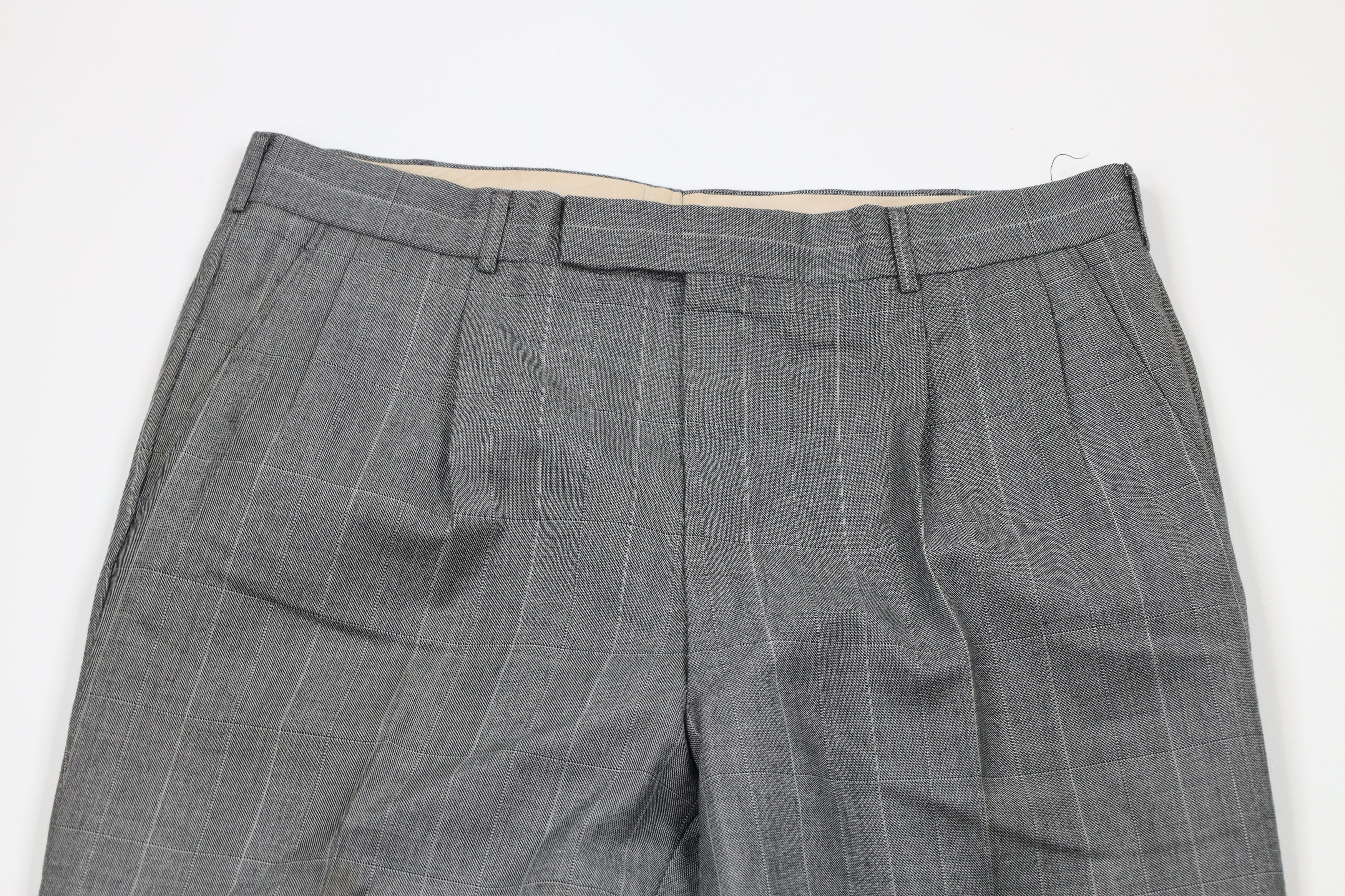 Vintage Vintage 70s Streetwear Wide Leg Chino Pants Plaid USA Size US 36 / EU 52 - 2 Thumbnail