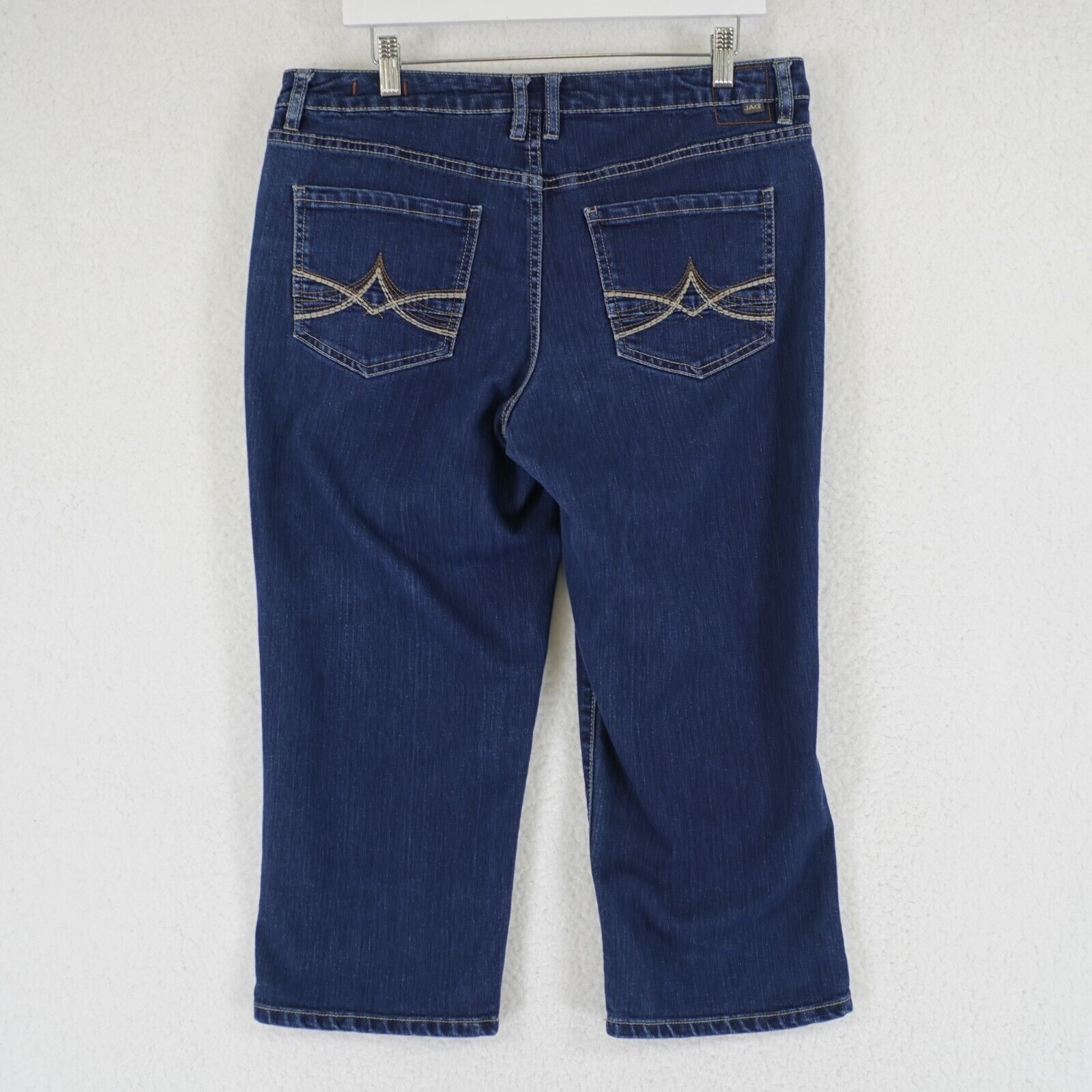 Designer Jag Jeans Classic Fit Dark Blue Denim Jeans Mid Rise 34/23 Size 34" / US 12 / IT 48 - 3 Thumbnail