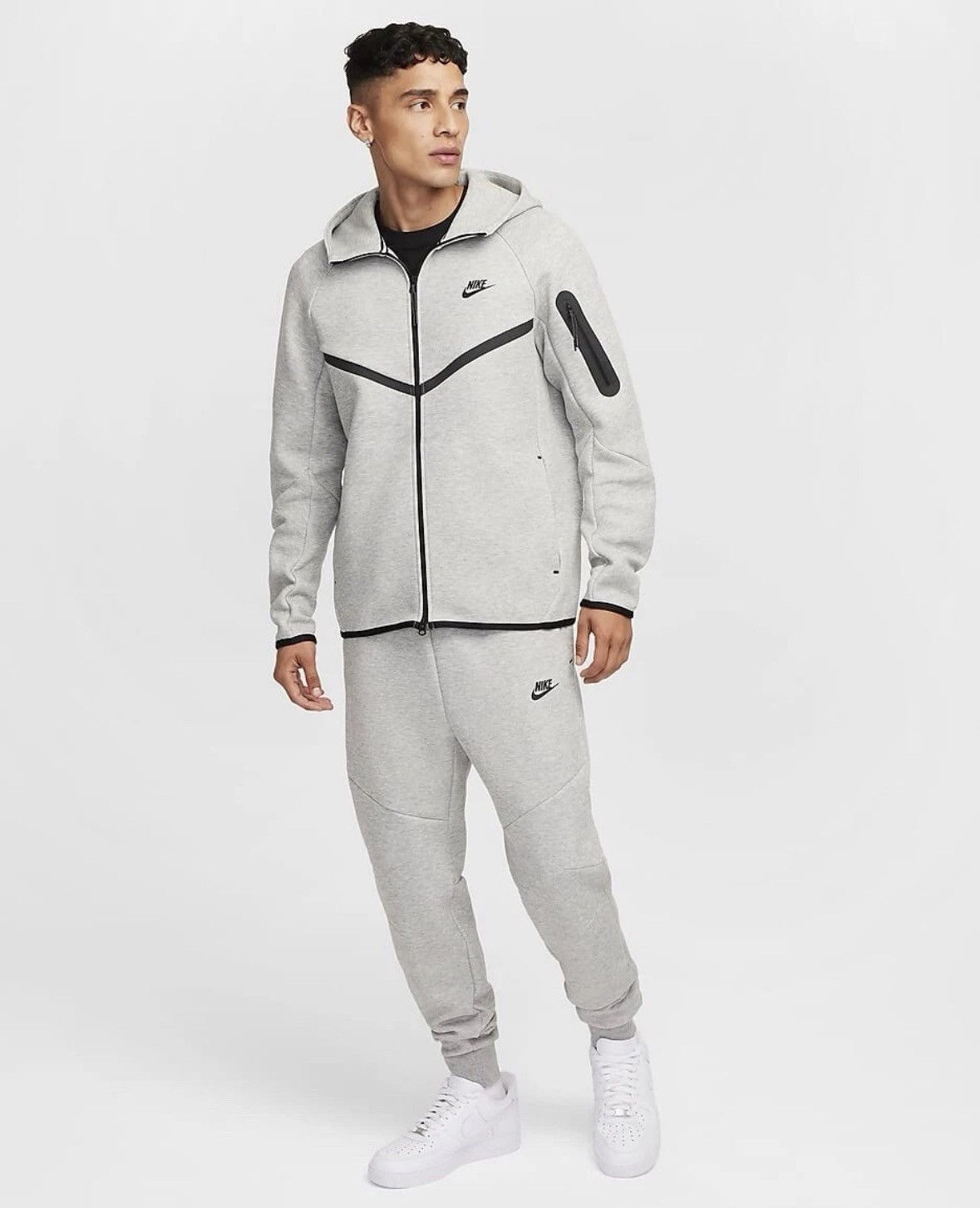 Nike Nike Sportswear Tech Fleece Grey Jogger Pants Men CU4495-063 Size US 44 / EU 60 - 9 Thumbnail