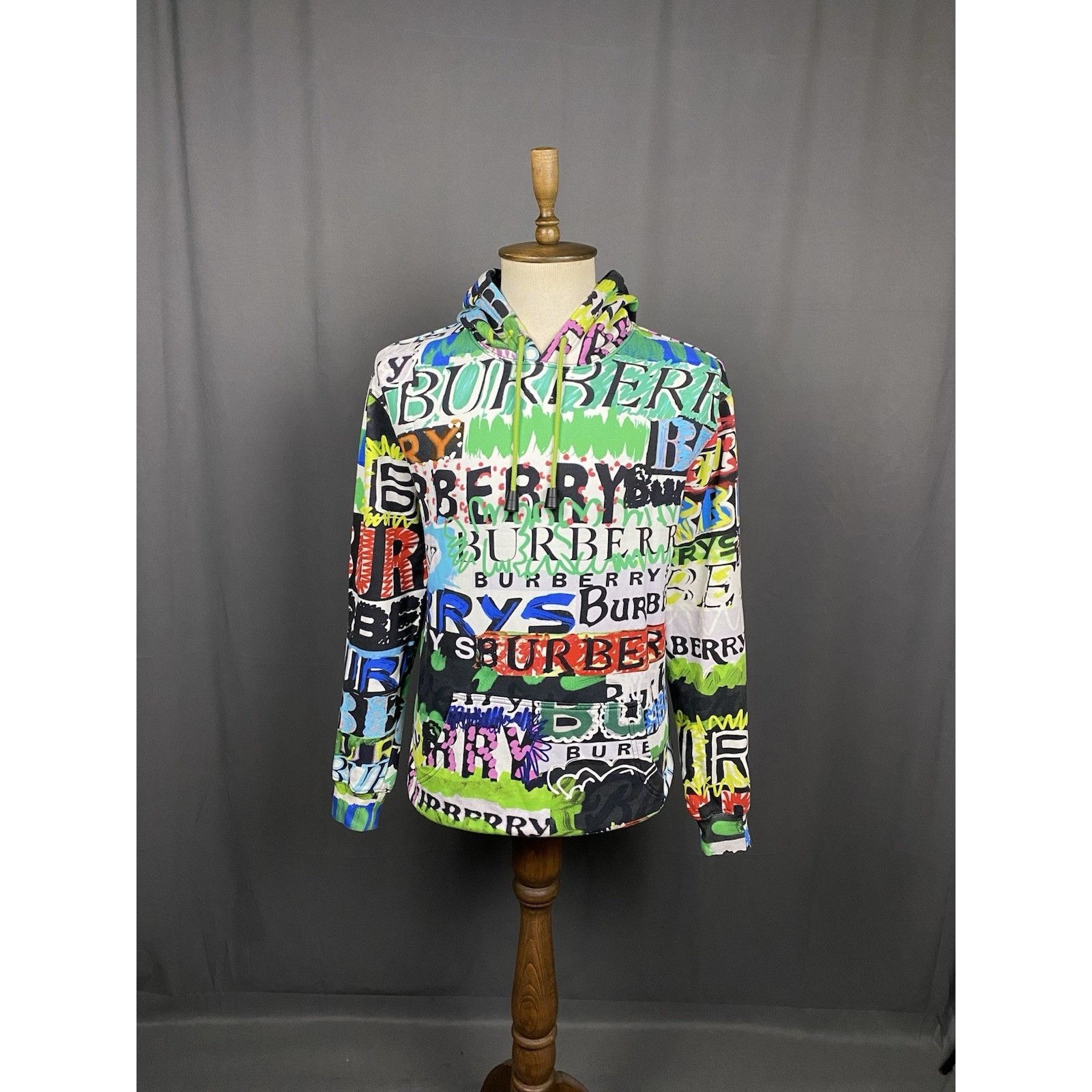 Burberry Burberry Graphic Logo Monogram Men's Multicolored Hoodie Swe Size US M / EU 48-50 / 2 - 3 Thumbnail